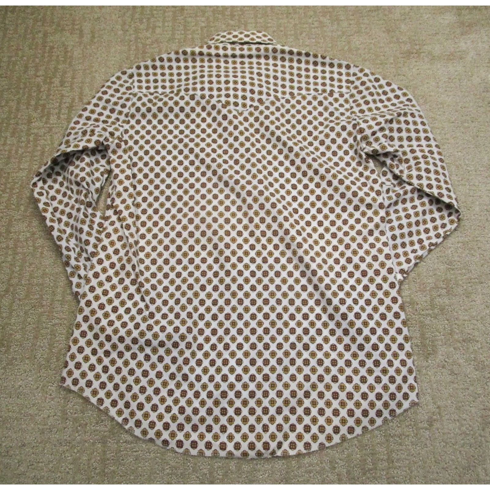 Vintage VINTAGE Frontier Shirt Men L White Geometric Pearl Snap Western Long Sleeve2010s 70s 80s Cowboy USA Mens Size US L / EU 52-54 / 3 - 3 Thumbnail