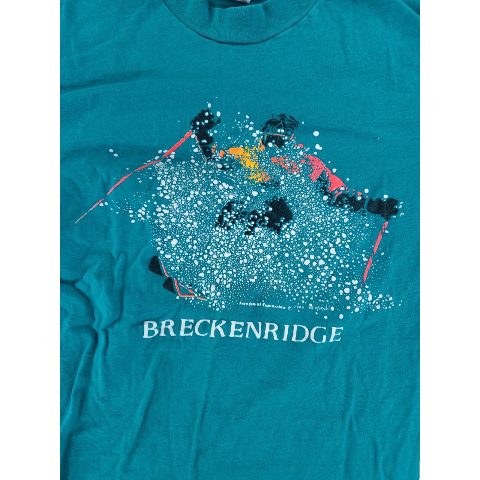 Hanes **VTG Hanes 80s Breckenridge Colorado Green Puffy Mens L T-Shirt** User: VTG Hanes 80s Breckenridge Colorado Green Puffy Mens L T-Shirt Size US L / EU 52-54 / 3 - 2 Thumbnail