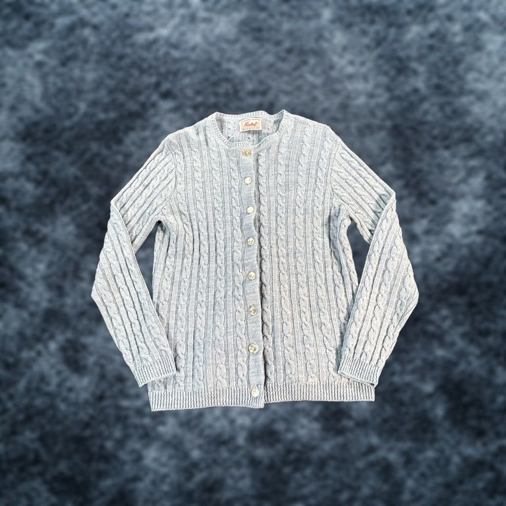 Vintage VINTAGE Rosanna Cardigan Woman L Orlon Acrylic Knit Lace Powder Blue 1970s Granny Chic Womens Size L / US 10 / IT 46 - 1 Thumbnail