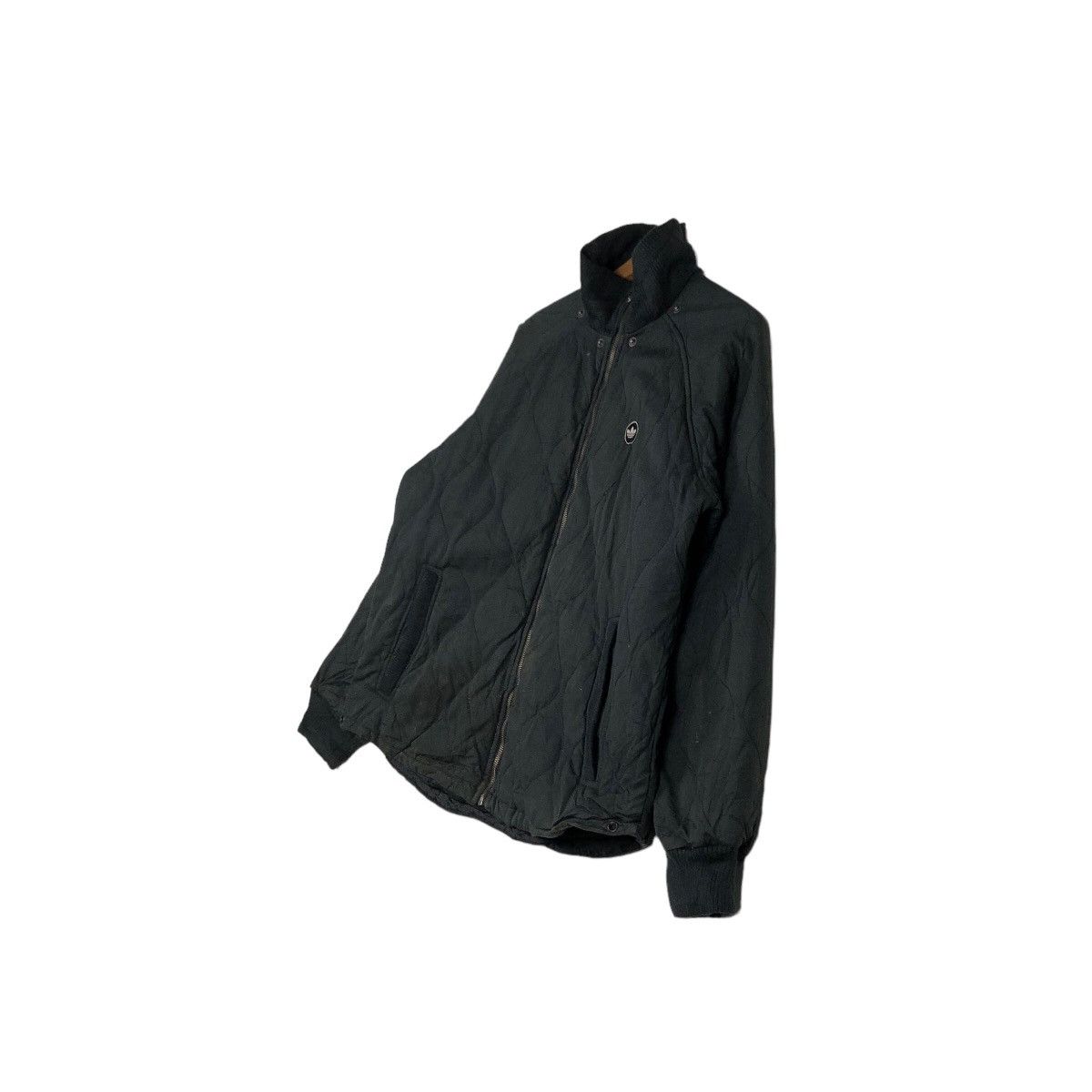 Adidas 🔥Vintage Zipper Biker Jacket Adidas Quilted Design Size US M / EU 48-50 / 2 - 2 Thumbnail