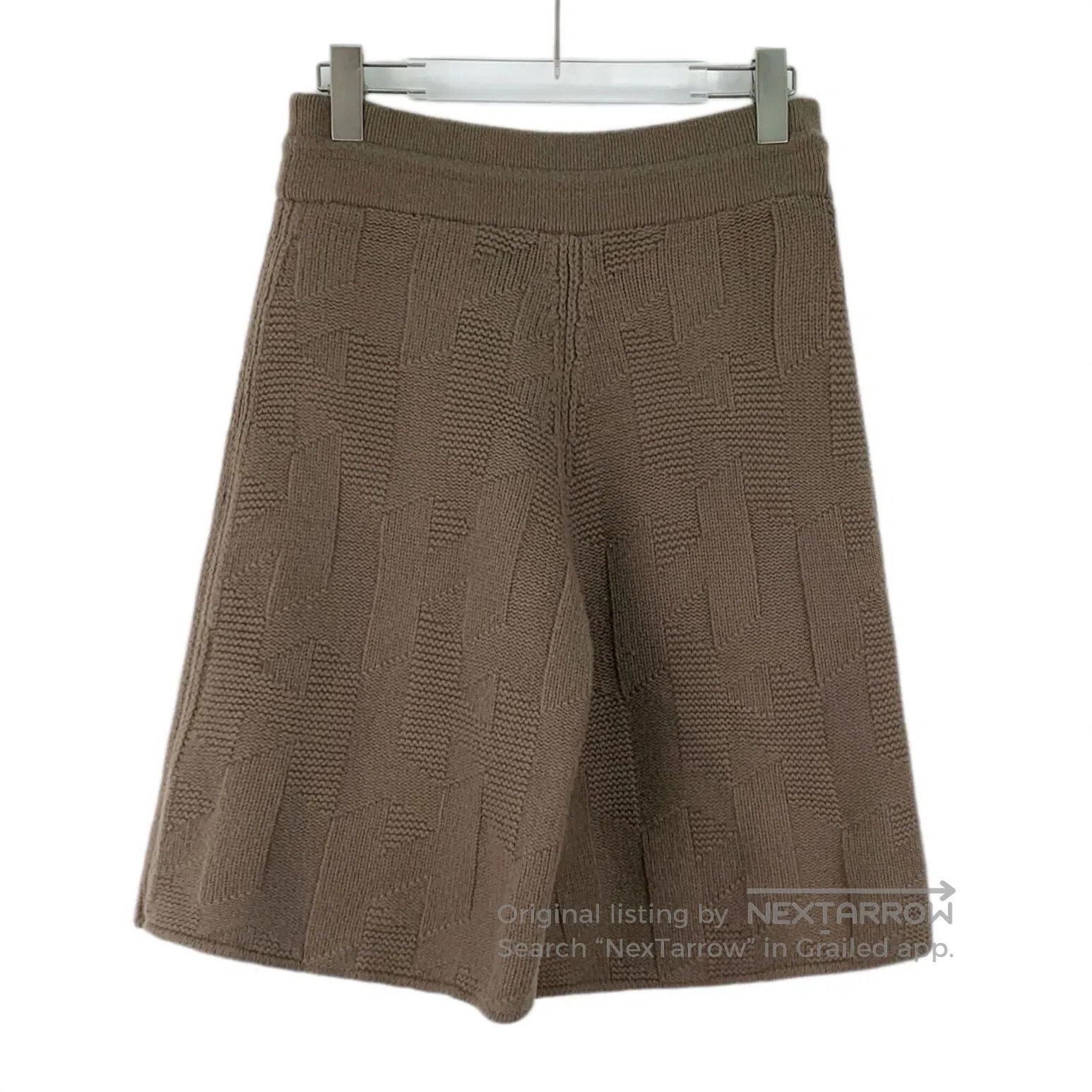 Hermes Hermes Caramel Twill Wool Drawstring Casual Knit Culottes| Size US 36 / EU 52 - 2 Thumbnail
