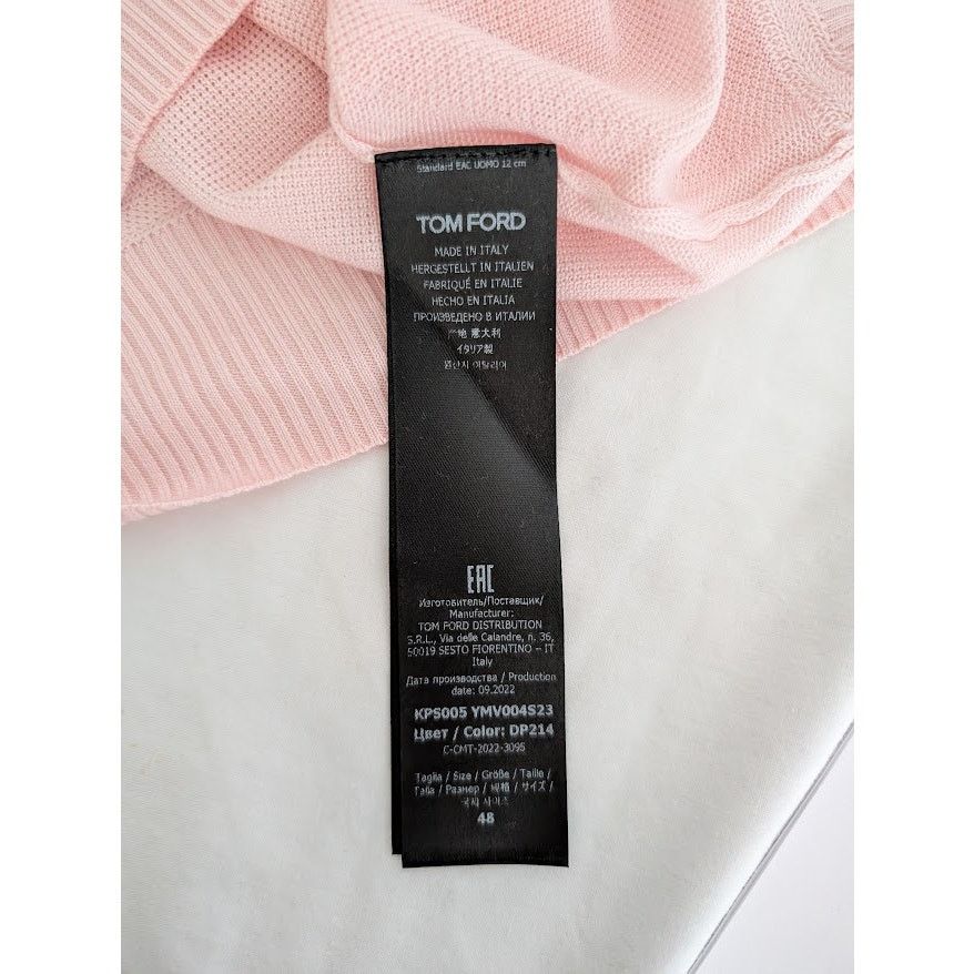 Tom Ford o1rshd1 Knitwear Polo Shirt Knitted in Pink Size US M / EU 48-50 / 2 - 7 Thumbnail