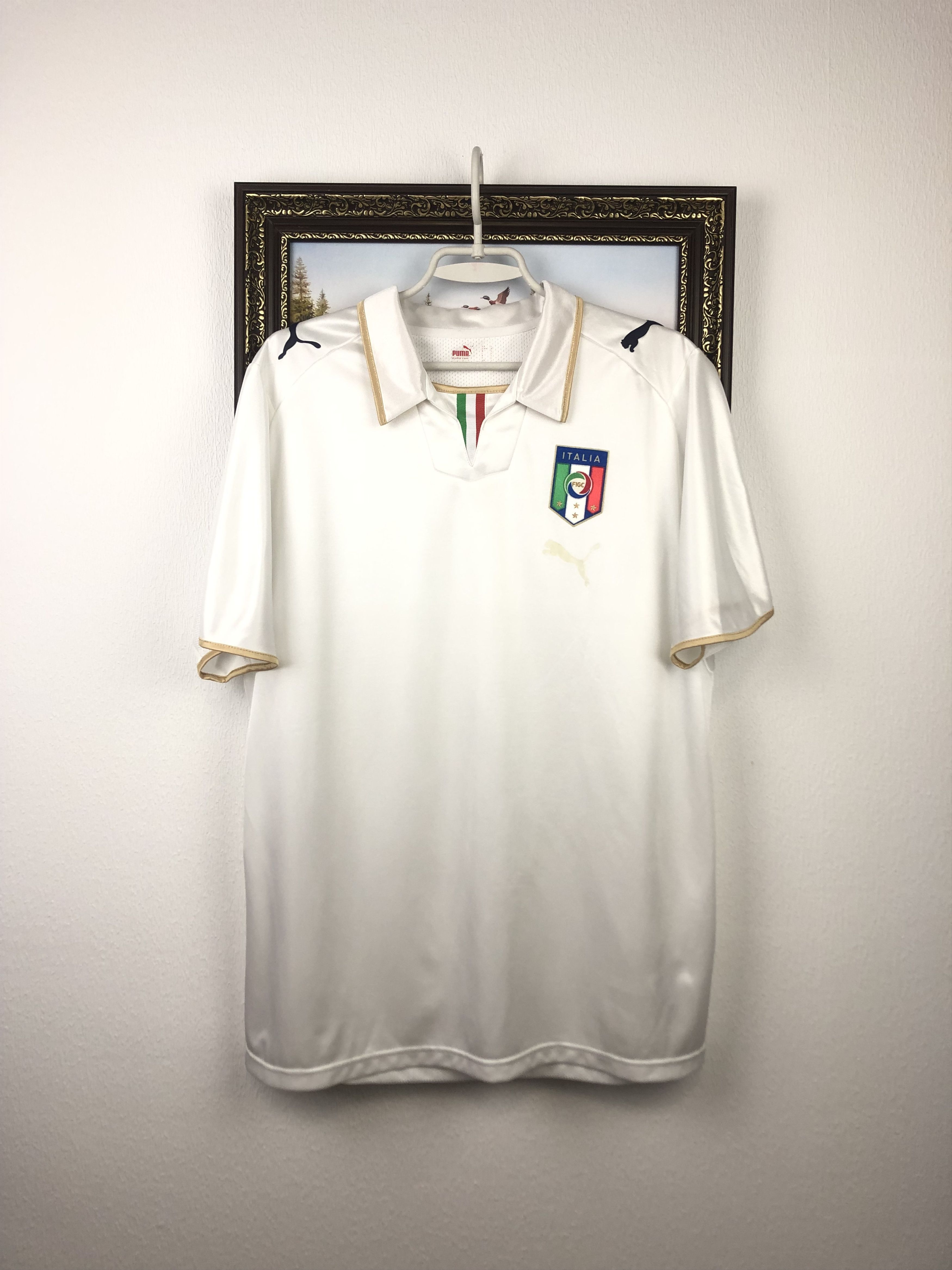 Vintage Italy football shirt 2007 Soccer Puma Jersey Maglia Tee Hype Size US L / EU 52-54 / 3 - 1 Thumbnail
