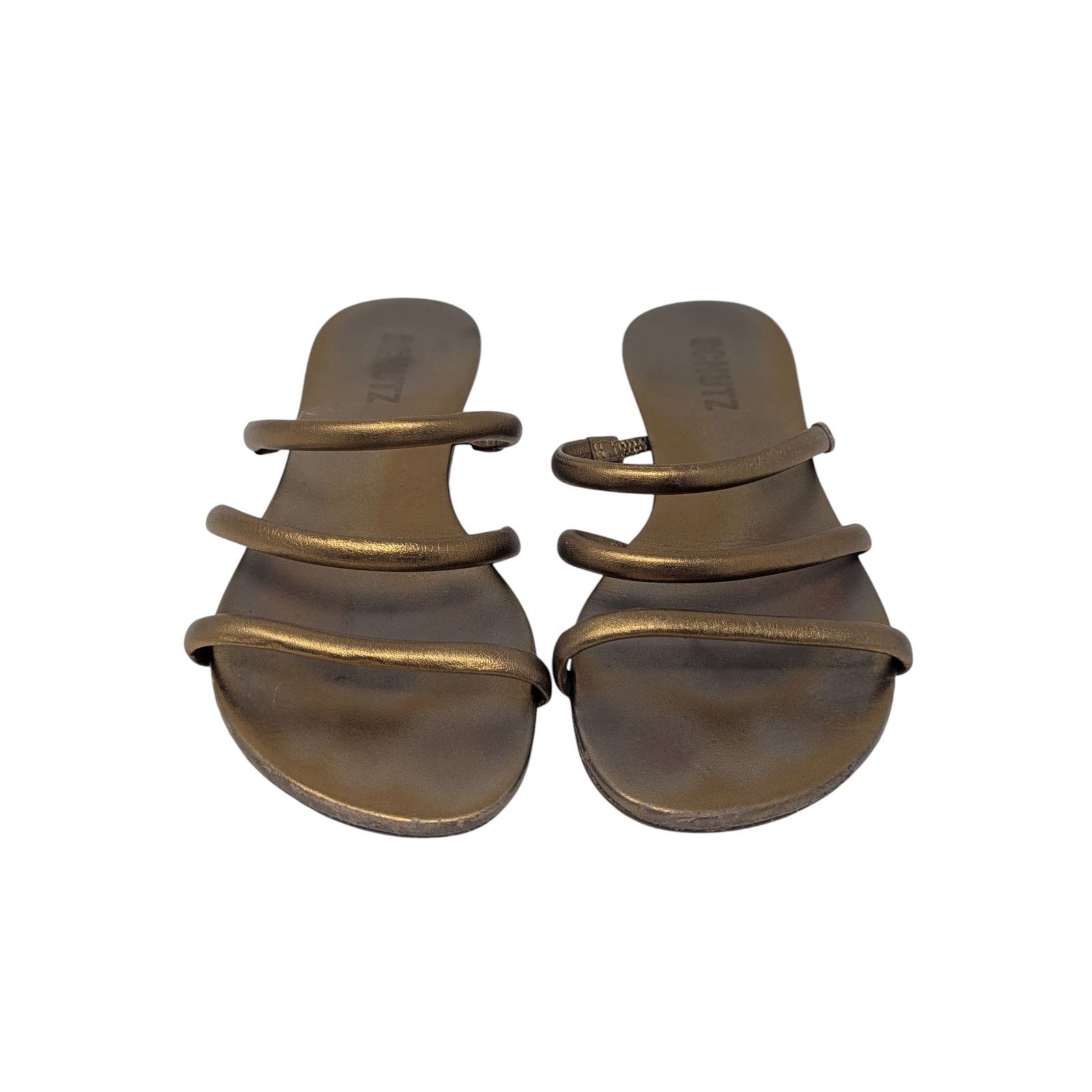 SCHUTZ Schutz Flat Gladiator Slip On Sandal Gold Size 6.5 Size US 6.5 / IT 36.5 - 1 Thumbnail