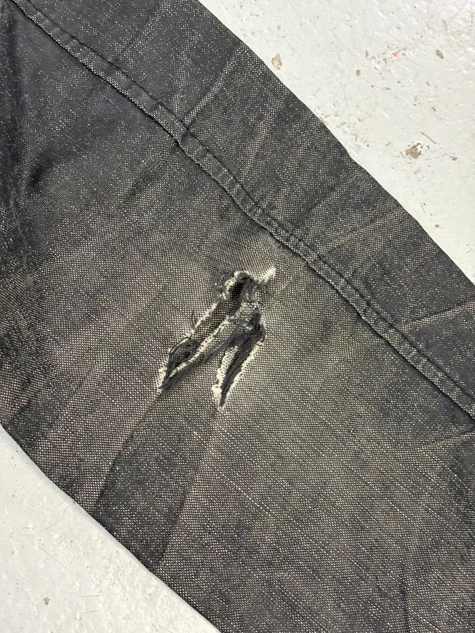 Giorgio Brato 2000s Giorgio Brato Black Faded Distressed Leather Bomber Jacket Size US M / EU 48-50 / 2 - 10 Thumbnail