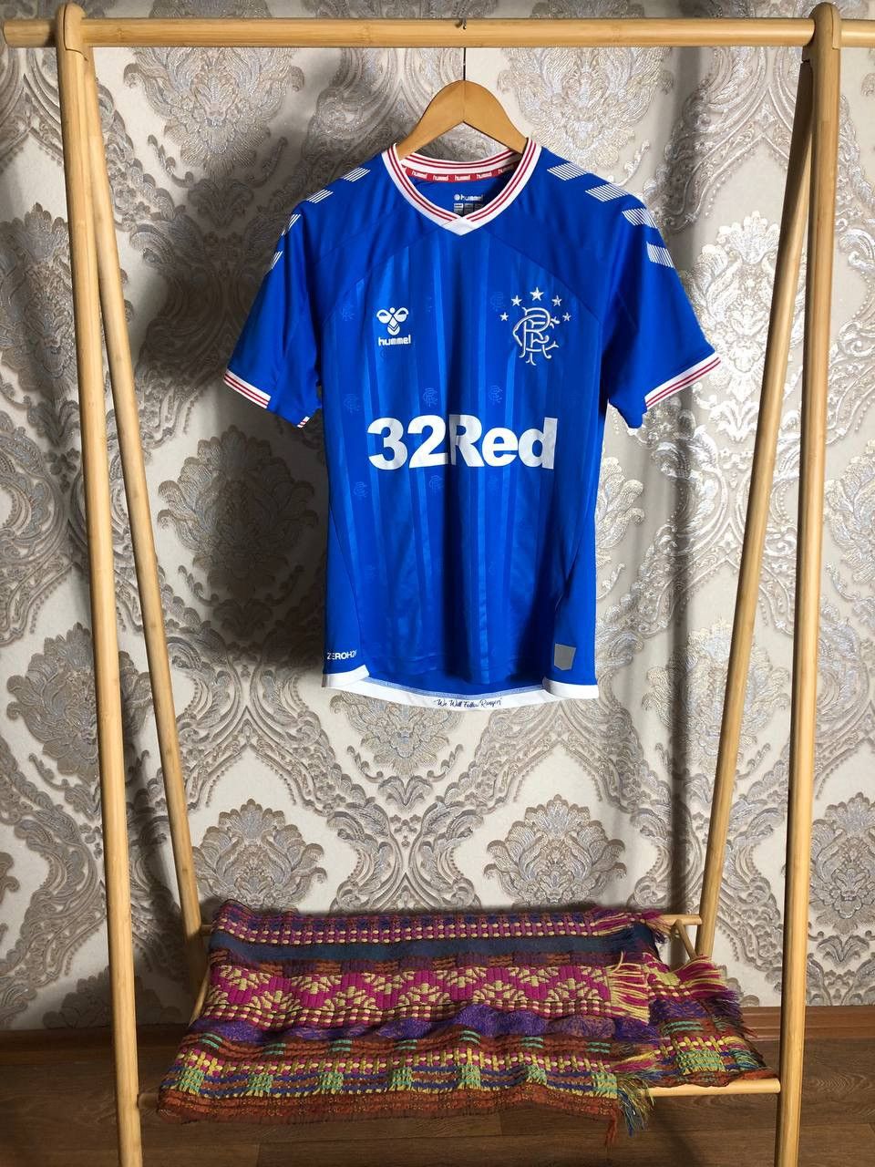 Hummel VINTAGE HUMMEL FC RANGERS SCOTLAND SOCCER JERSEY RETRO Y2K Size US S / EU 44-46 / 1 - 1 Thumbnail