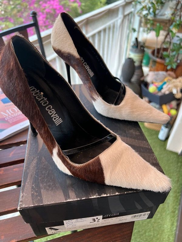 Roberto Cavalli Roberto Cavalli Heels Shoes Leather Printed Vintage Size US 6.5 / IT 36.5 - 2 Thumbnail