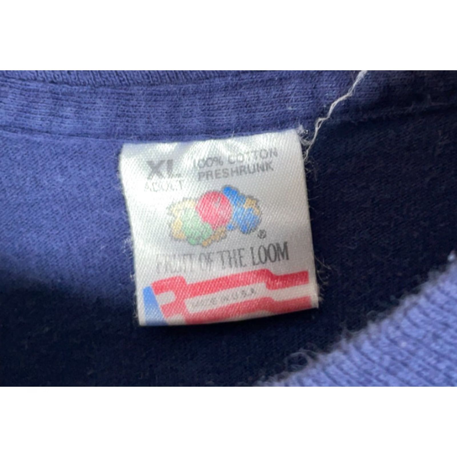 Fruit Of The Loom VINTAGE Michigan Whitehall Duathlon T-Shirt Adult Large Blue 90s Retro Sports Fruit of the Loom Mens XL Tag Single Stitch Size US L / EU 52-54 / 3 - 3 Thumbnail