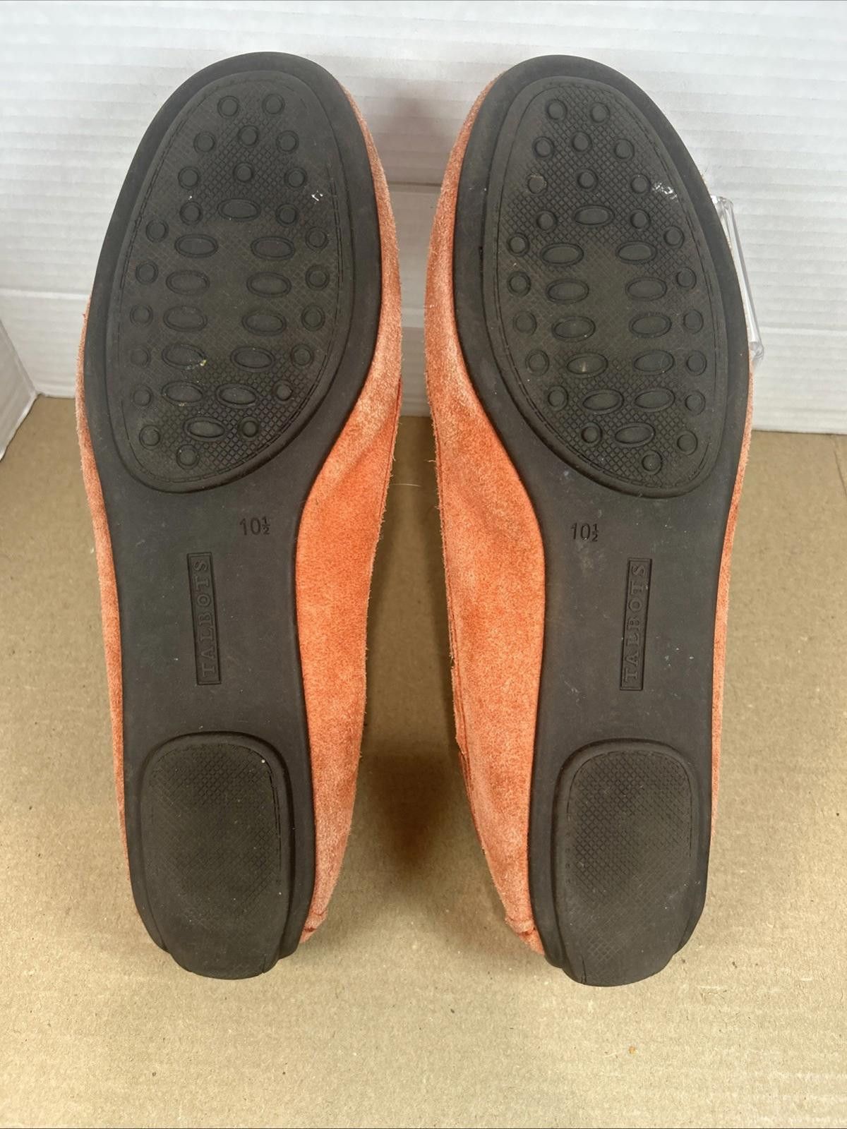 Other TALBOTS Women's Sz10.5 Orange Suede Leather Tassel Slip On Size US 10.5 / IT 40.5 - 6 Thumbnail