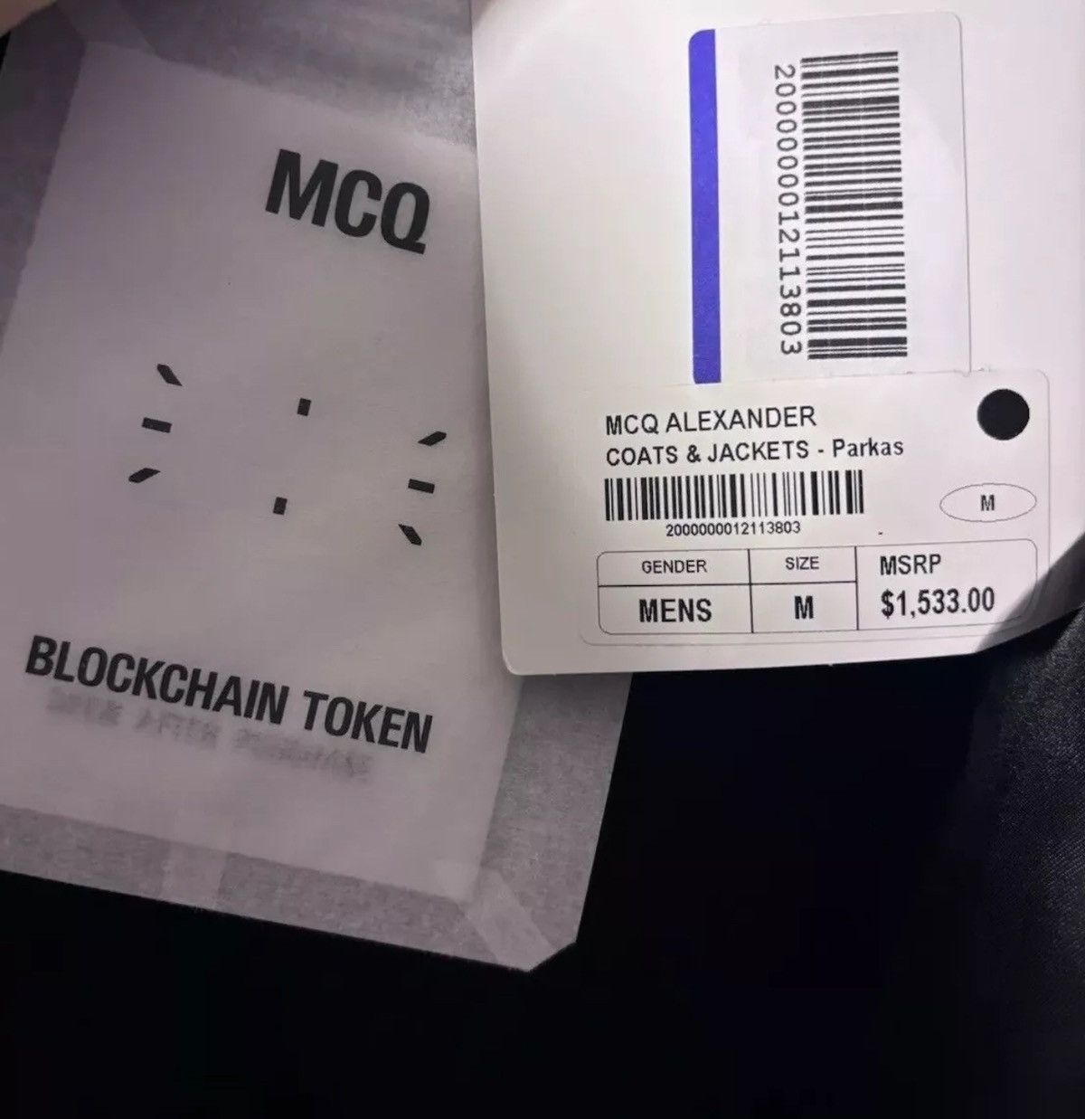 Alexander McQueen NWT $1534 McQ by alexander mcqueen mens Jucket Vortex Size US XXL / EU 58 / 5 - 6 Thumbnail