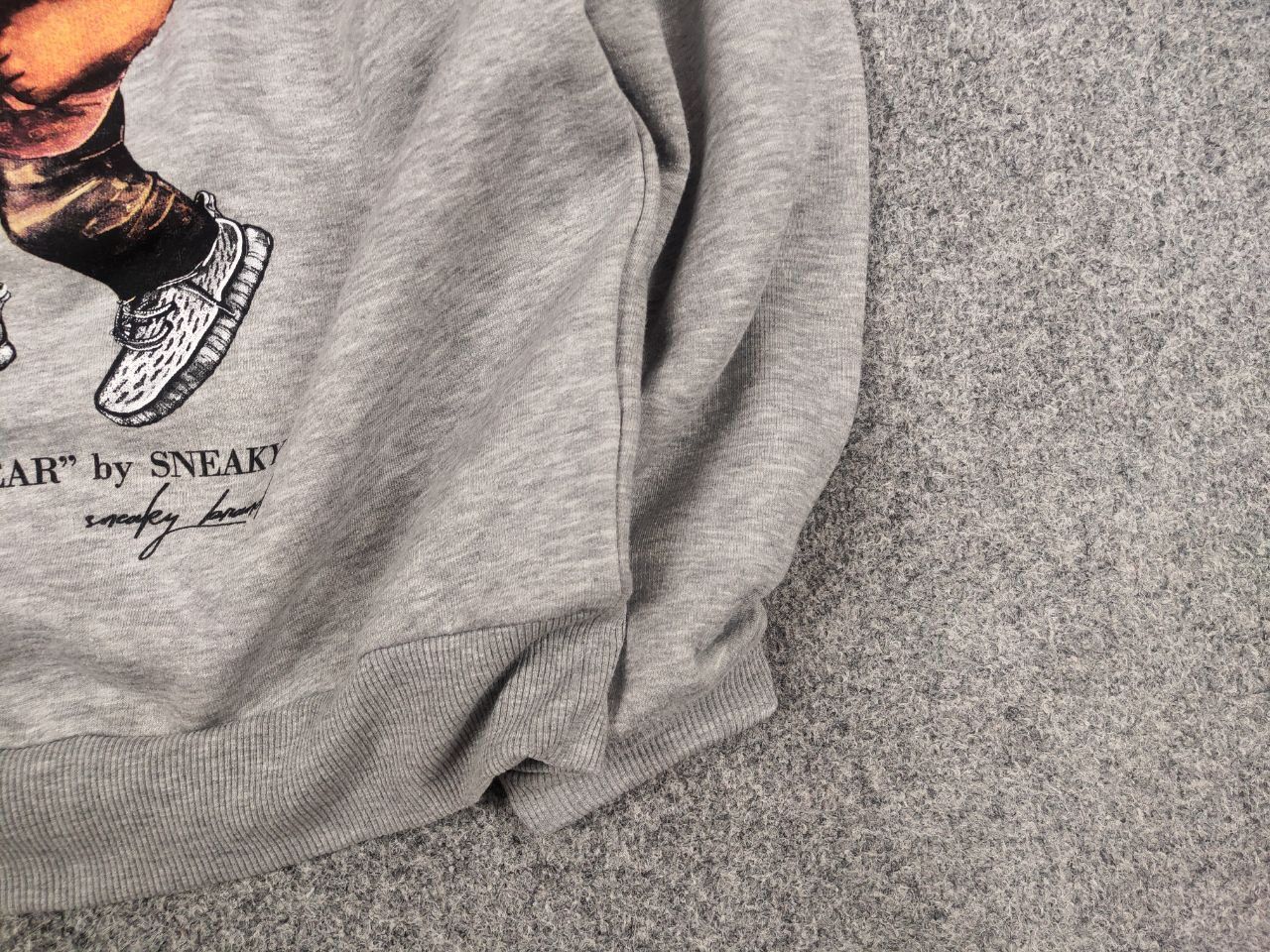 Vintage Sneaky Drip Bear Crew Chek Gray Sweatshirt Supreme Style Size US M / EU 48-50 / 2 - 6 Thumbnail