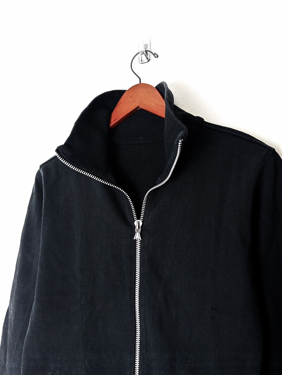 EYEFUNNY Eyefunny .925 Silver Black Cotton Zip Jacket Size US S / EU 44-46 / 1 - 8 Thumbnail