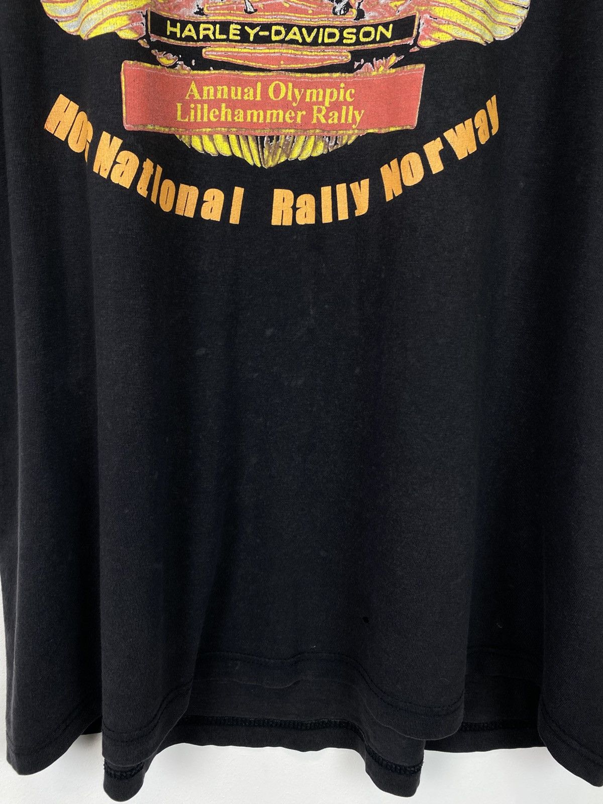 Vintage Vintage Harley Davidson Faded Distressed T-Shirt Sz XL Black Size US XL / EU 56 / 4 - 5 Thumbnail