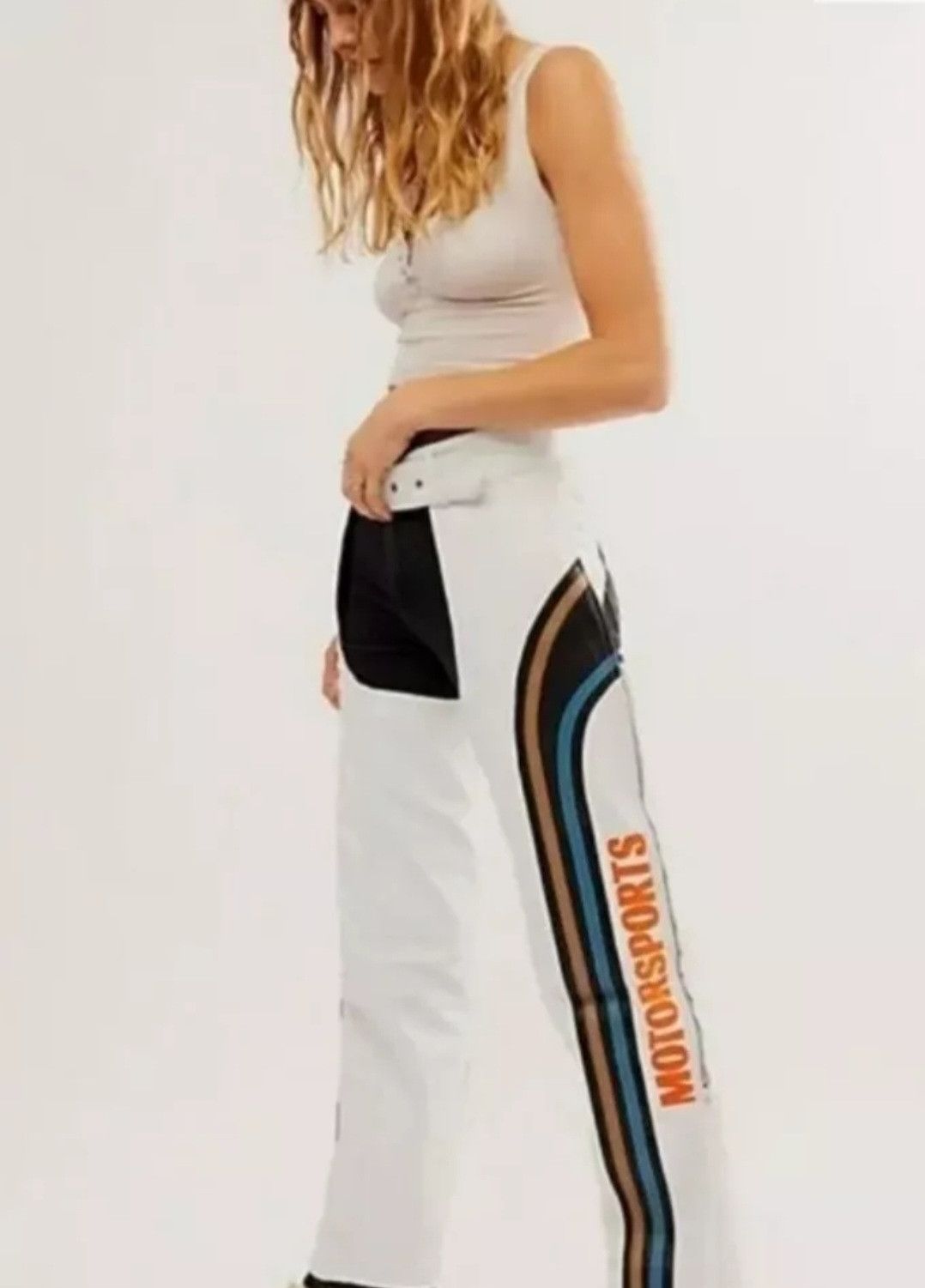 image of Free People x Understated Leather NWT Understated Leather Vroom Chaps Msrp $454 in White, Women's (