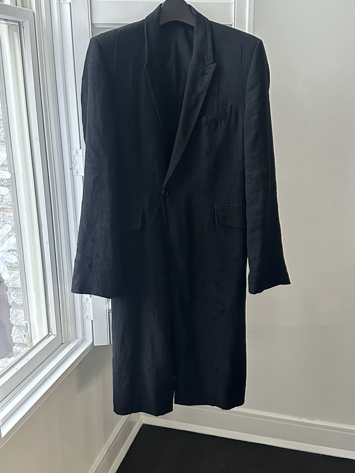 Ann Demeulemeester Ann demeulemeester ss17 linen damaged processed coat Size US L / EU 52-54 / 3 - 5 Thumbnail