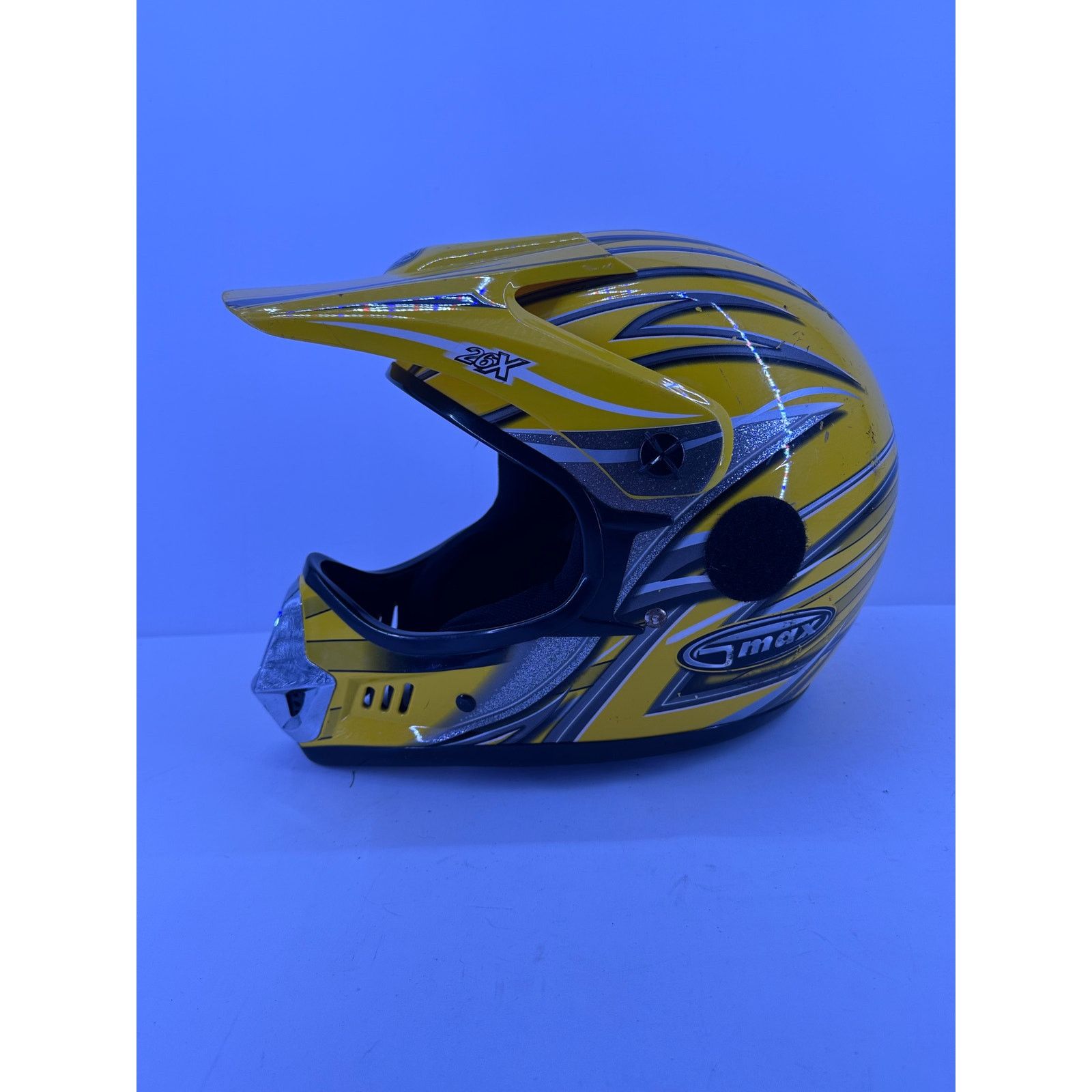 & Other Stories Vintage GMAX 26X Shell M2000 Yellow Silver Helmet Size M Size ONE SIZE - 8 Thumbnail