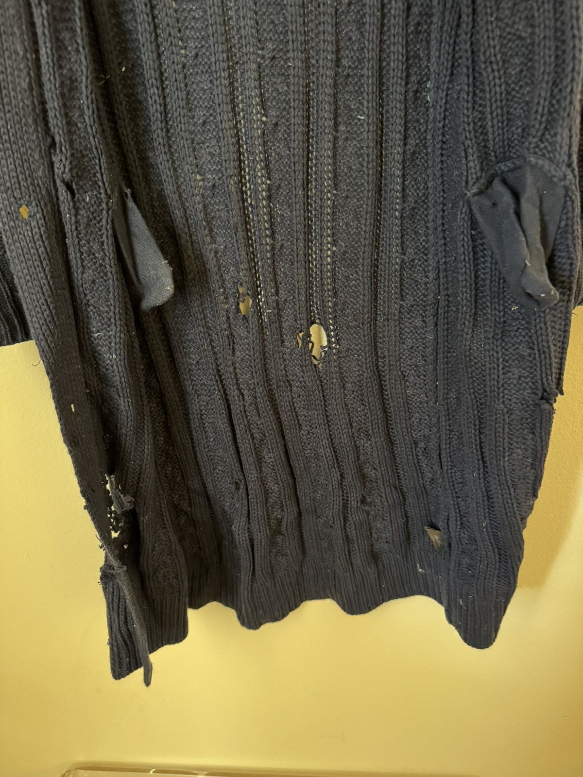 Loro Piana Loro Piana 100% Vicuna Cardigan Sweater Knit Navy Blue 40 Size US XXS / EU 40 - 9 Thumbnail