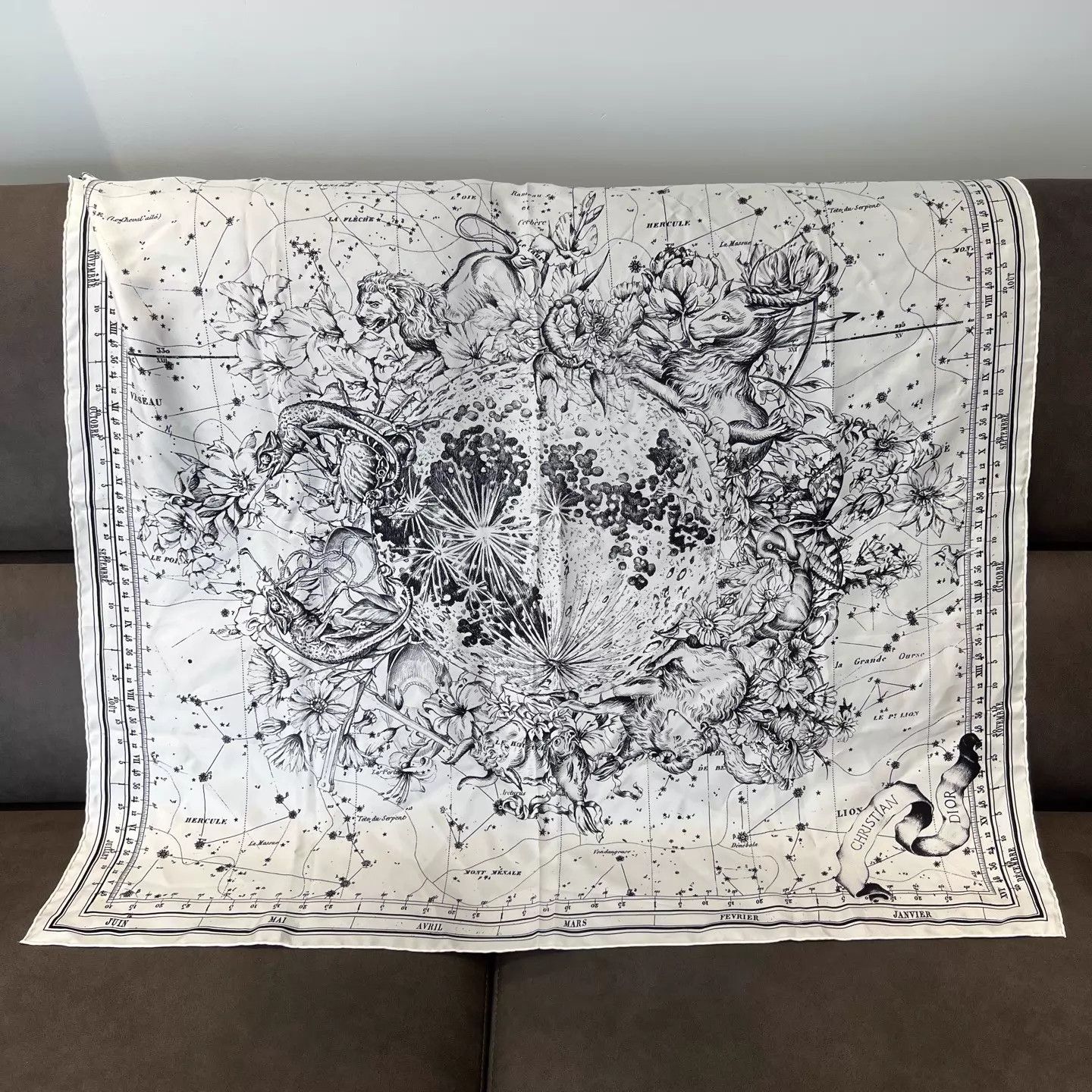 Dior DIOR Zoo Silk Scarf New 90x90 Size ONE SIZE - 1 Thumbnail