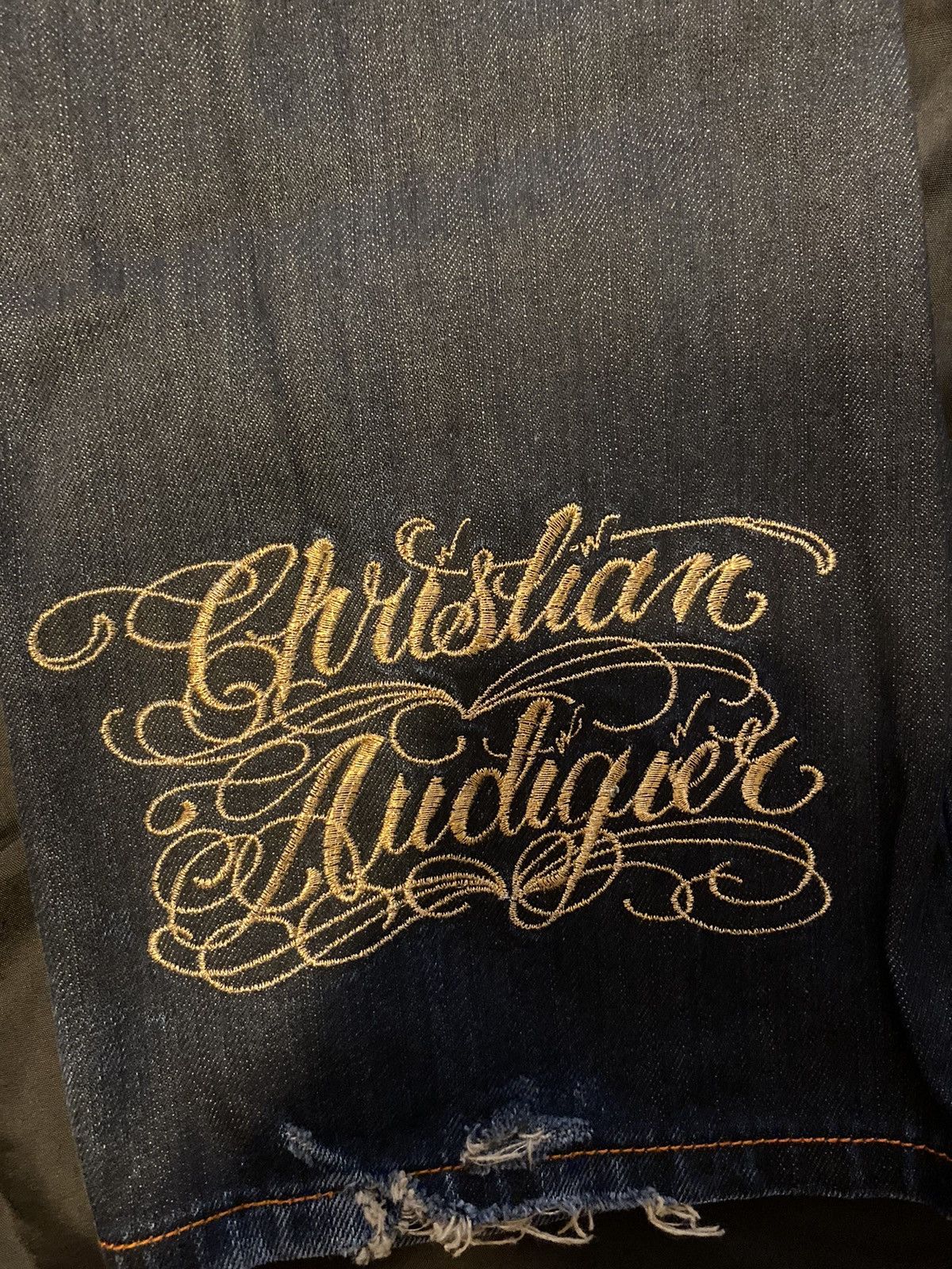 Christian Audigier Rare Virgin Mary jeans size 33X32 Size US 33 - 5 Thumbnail