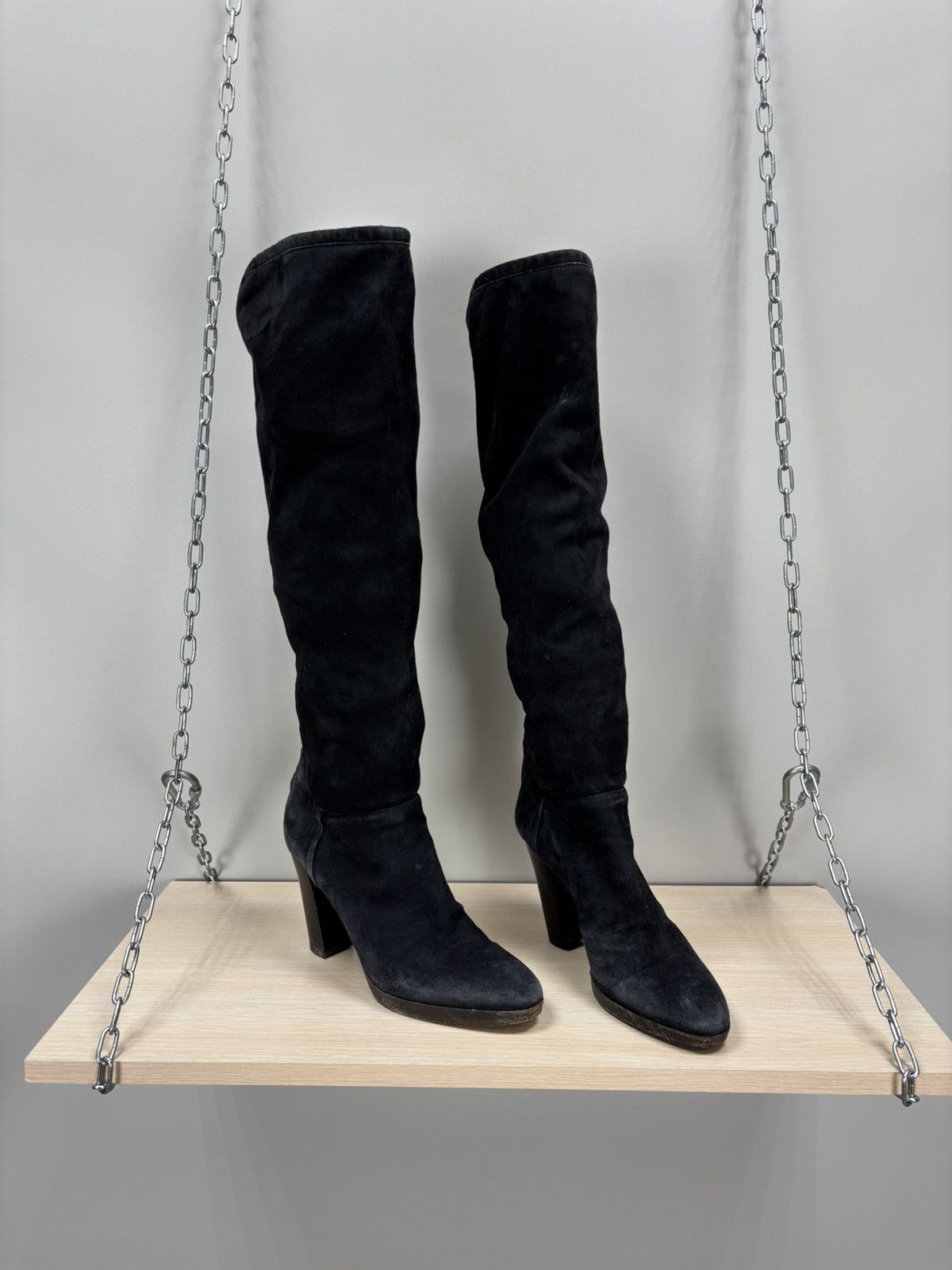 Loro Piana Womens heels boots Loro Piana Size 36 Color Blue Size US 6 / IT 36 - 1 Thumbnail
