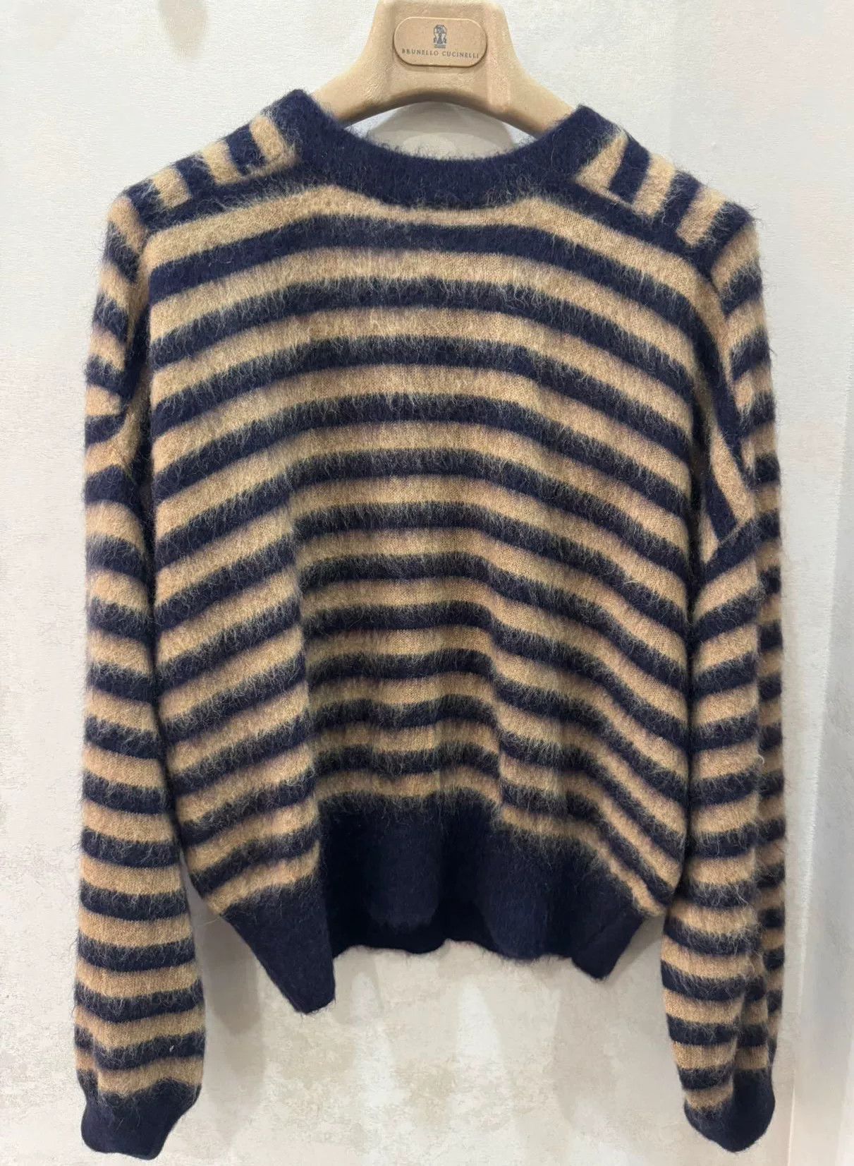 Brunello Cucinelli Brunello Cucinelli Striped Women's Sweater Size M / US 6-8 / IT 42-44 - 1 Thumbnail