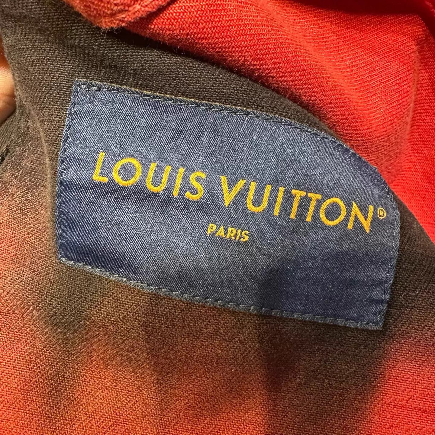 Louis Vuitton LV SS24 All-Over Embroidered Black/Red Gradient Denim Jacket Size US M / EU 48-50 / 2 - 5 Thumbnail