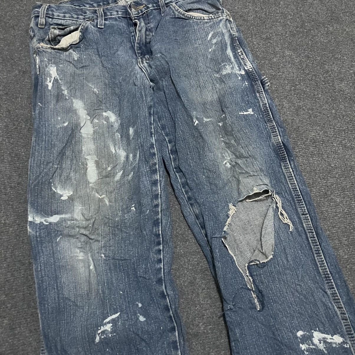 Dickies × Vintage Y2K Dickies Carpenter Denim Paint Splattered Size US 32 / EU 48 - 2 Thumbnail