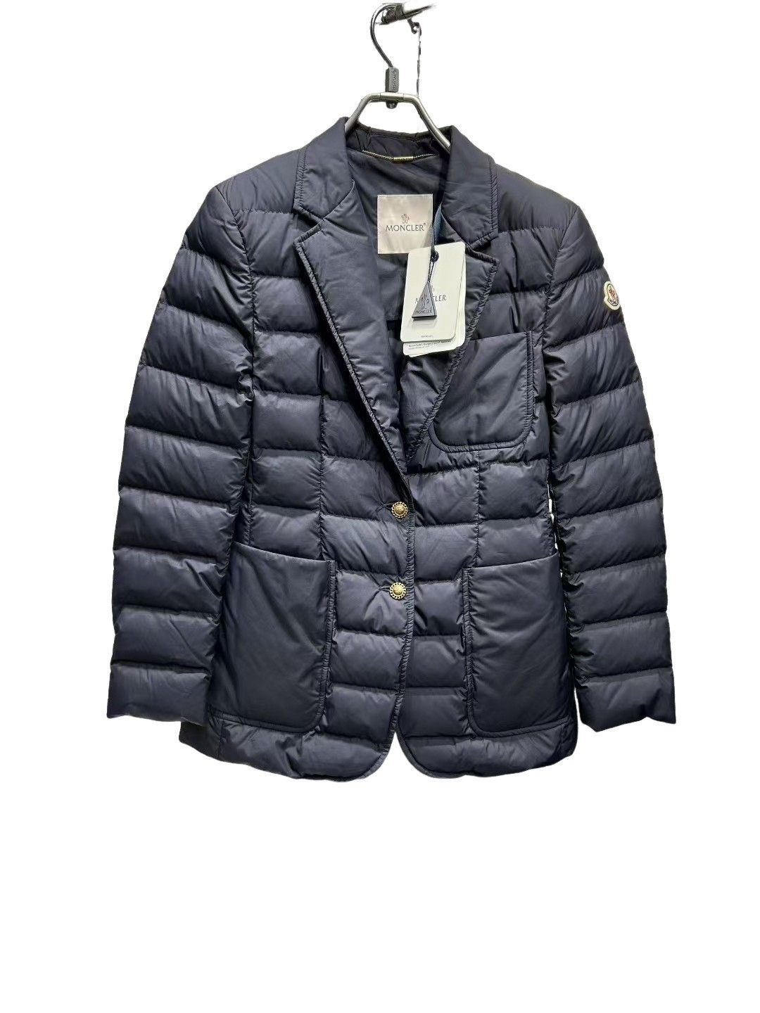 Moncler Moncler Navy Panure Down Blazer 1 Size S / US 4 / IT 40 - 1 Thumbnail