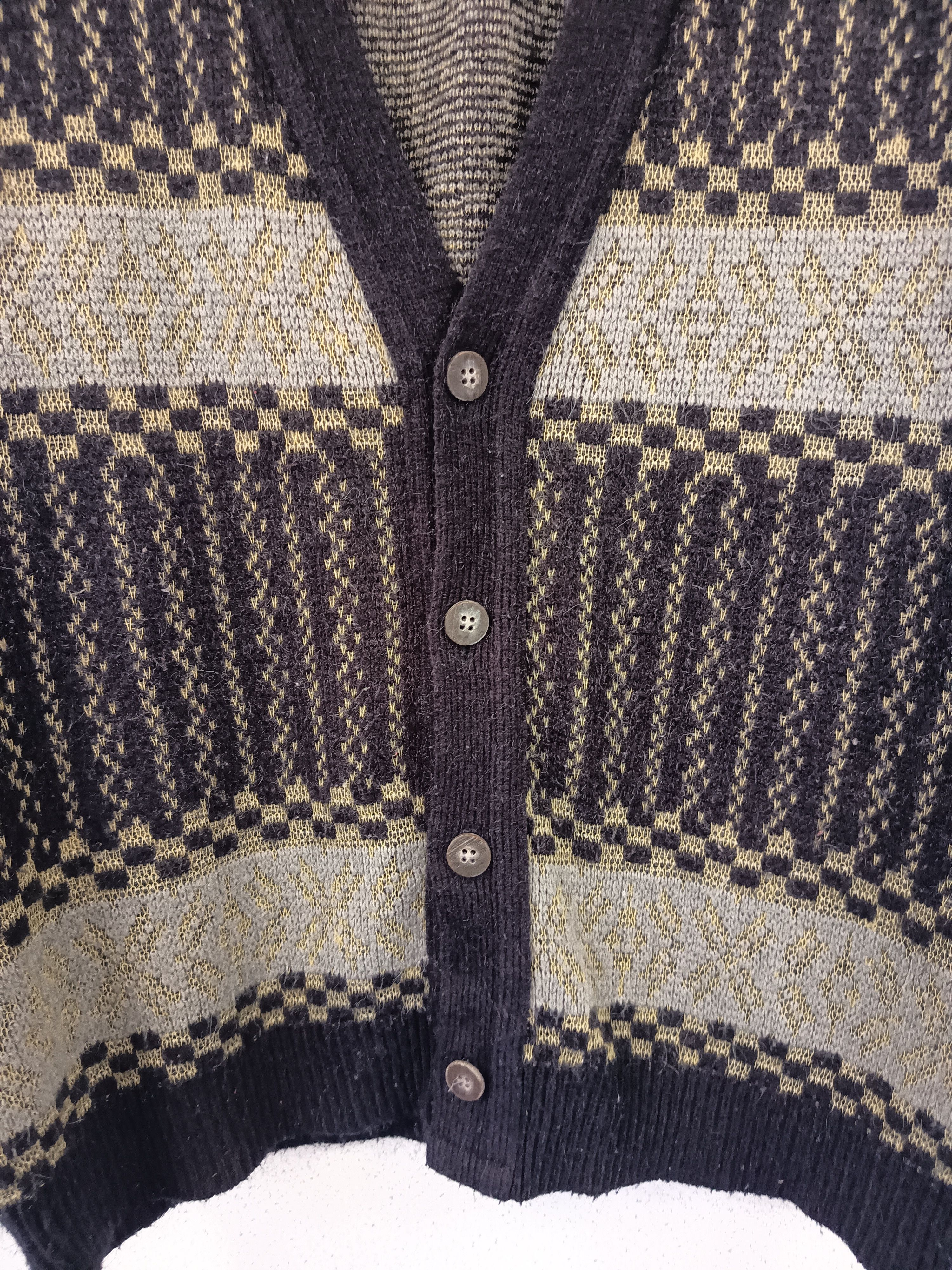 Vintage AlcottHouse Vintage Knit Cardigan – Patterned Retro Style Size US L / EU 52-54 / 3 - 7 Thumbnail