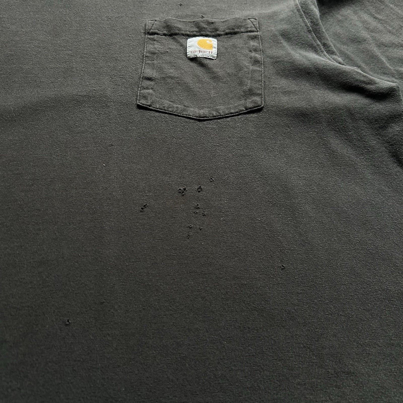 Carhartt Vintage Y2K Carhartt Pocket T Shirt Large Black Original Fit Size US L / EU 52-54 / 3 - 3 Thumbnail