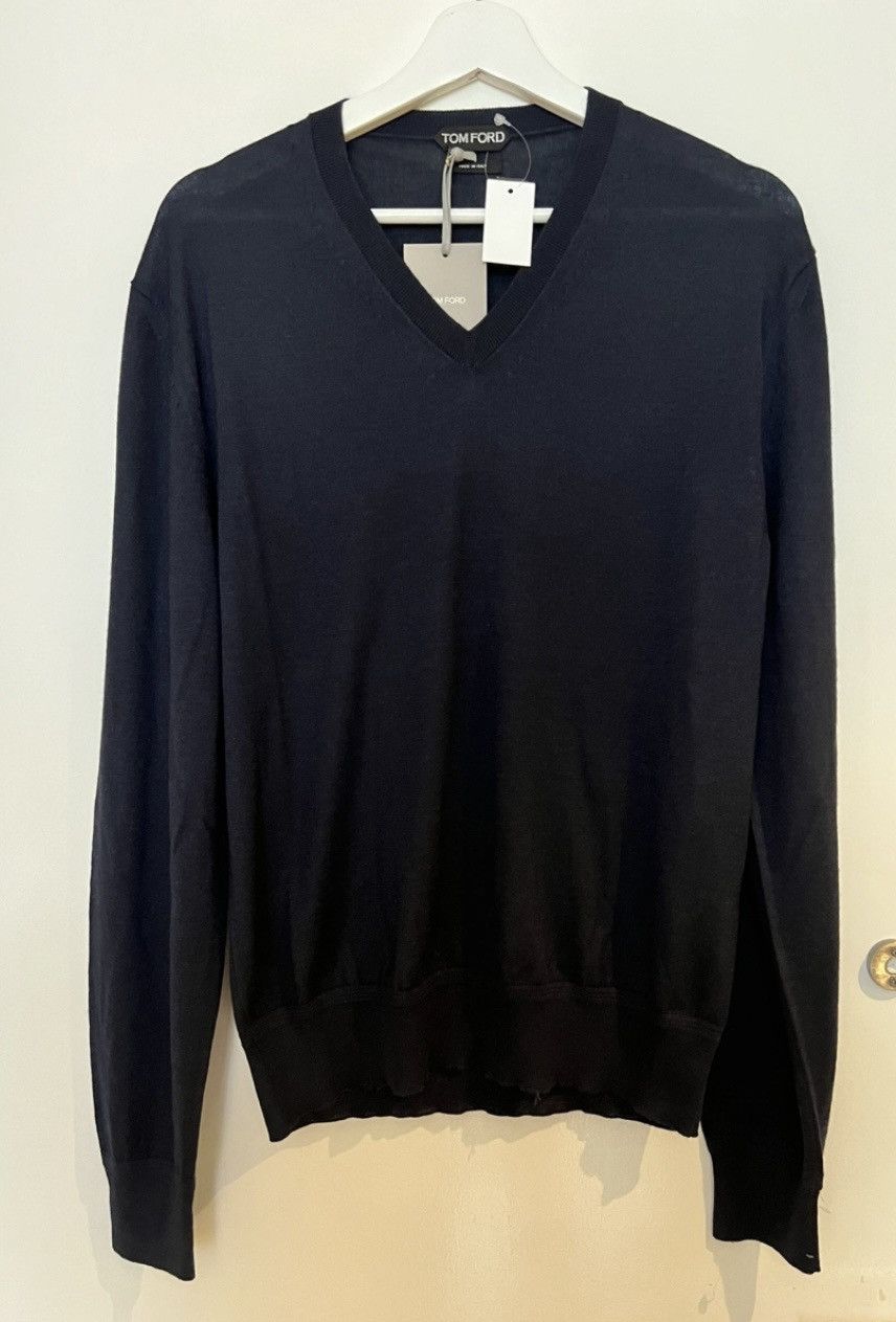 Tom Ford TOM FORD Cashmere sweatshirt 50 IT navy Size US M / EU 48-50 / 2 - 3 Thumbnail