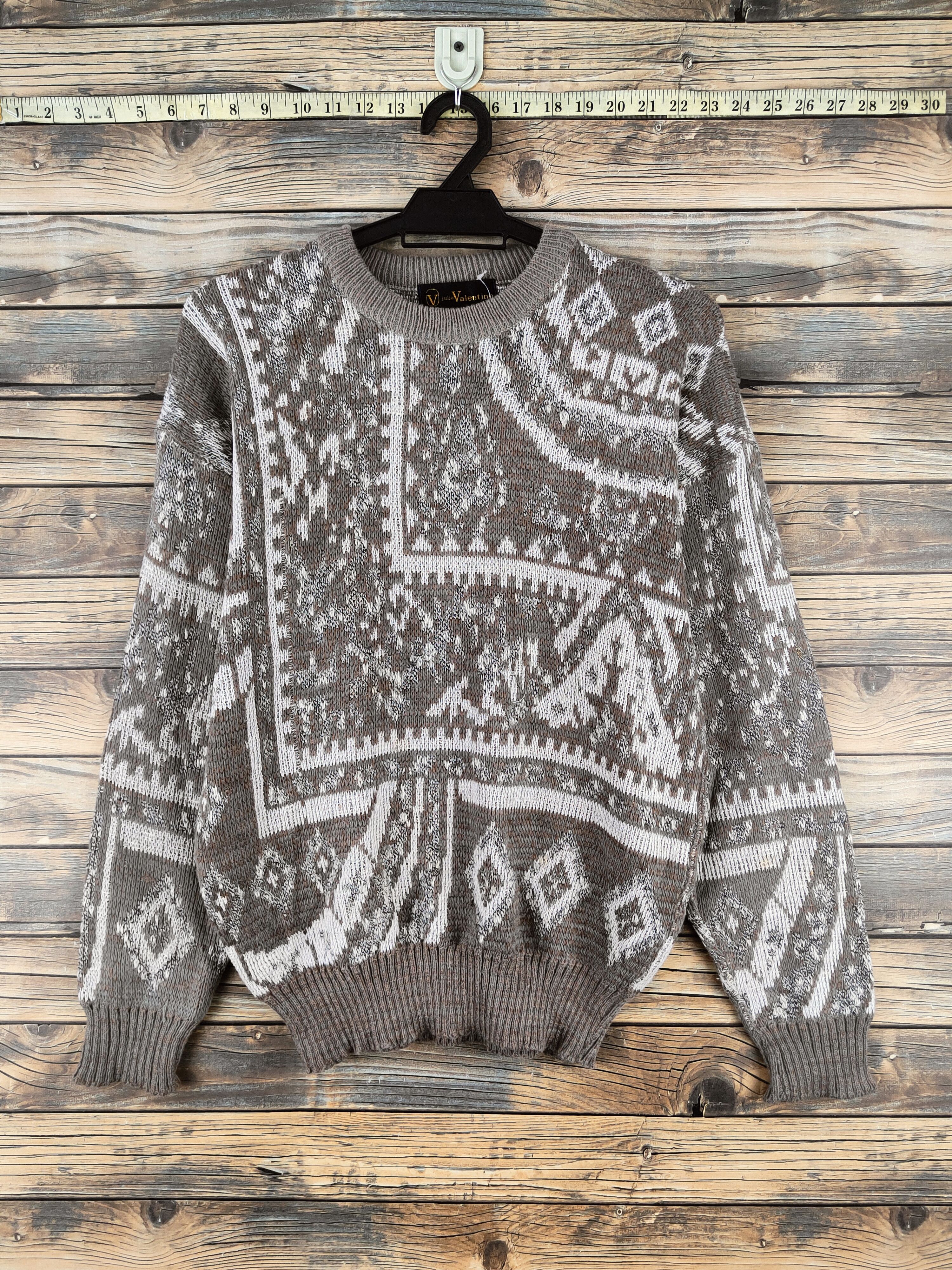 Japanese Brand DL Julia Valentino Gray Knitwear Sweatshirt #46-850 Size US M / EU 48-50 / 2 - 1 Thumbnail