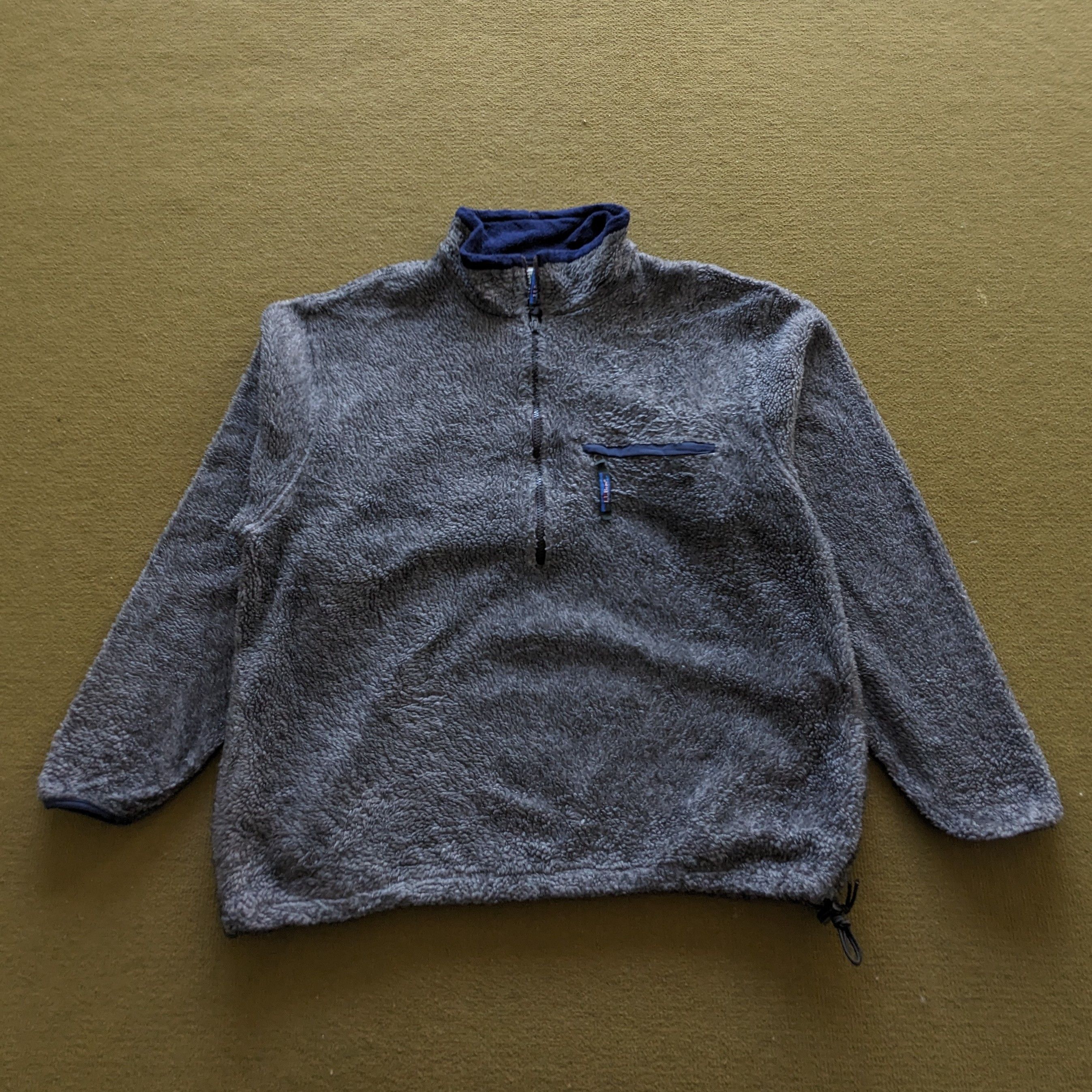 Vintage BEAN Half Zip Fleece Jacket