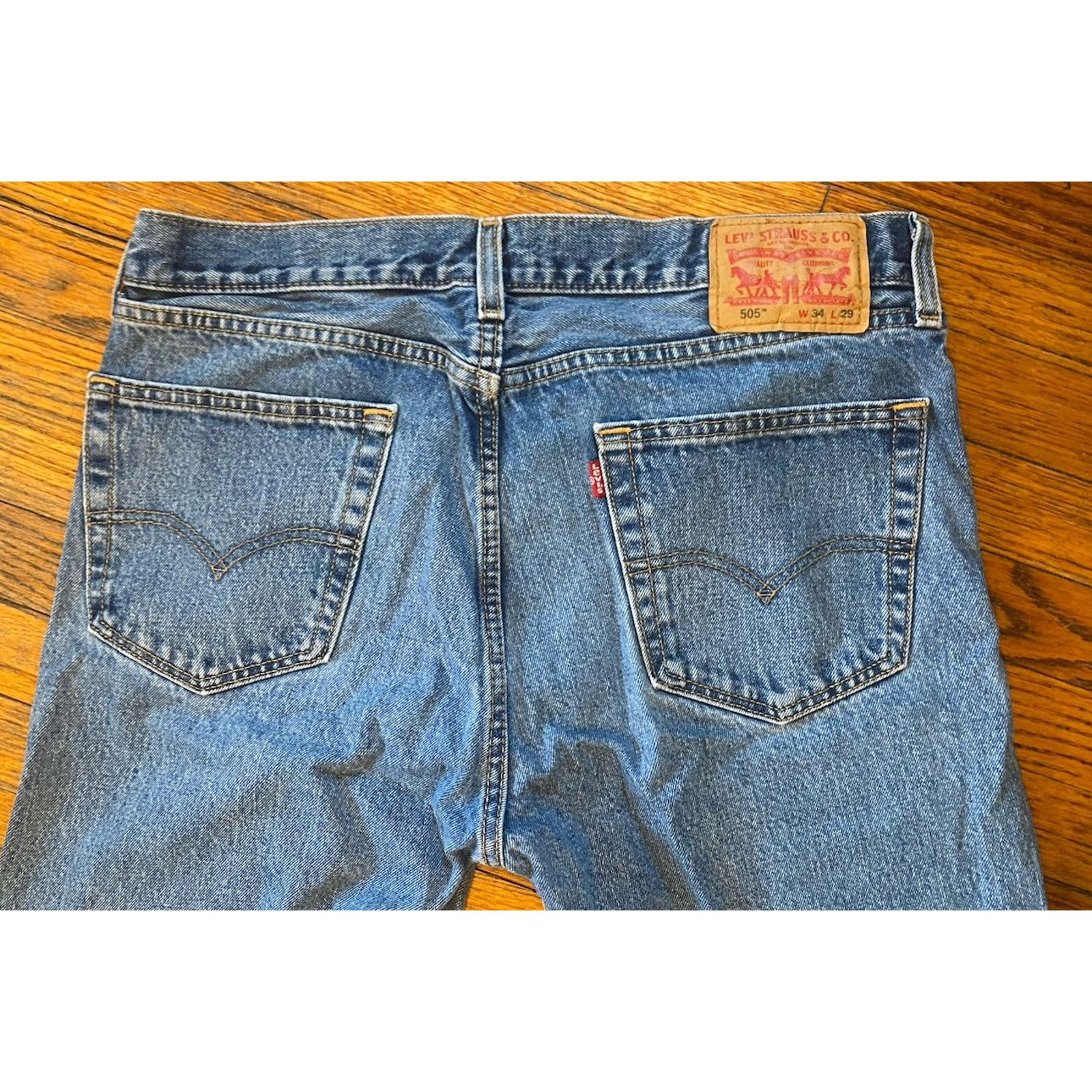 Levi's Levi’s 505 Jeans Men’s 34 X 29 Blue Size US 34 / EU 50 - 5 Thumbnail