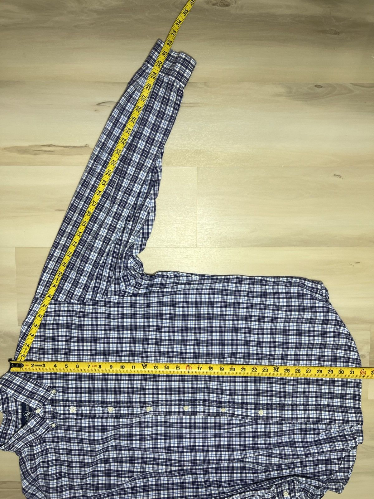 Polo Ralph Lauren Polo Ralph Lauren Blue Plaid Blaire Shirt Sz Large Button Size US L / EU 52-54 / 3 - 5 Thumbnail