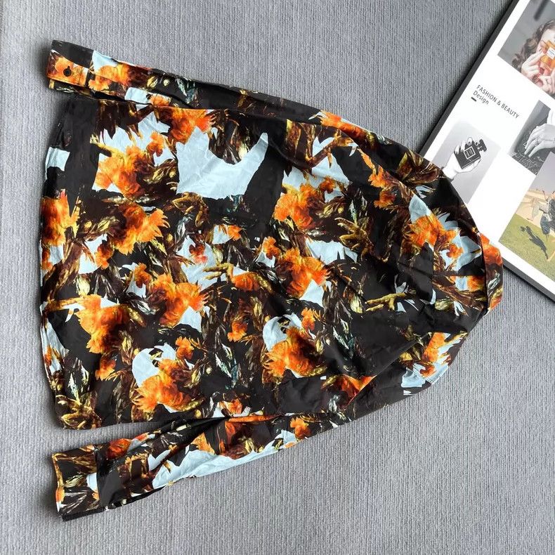 Givenchy Givenchy Floral Shirt / Size 37 Size US M / EU 48-50 / 2 - 2 Thumbnail