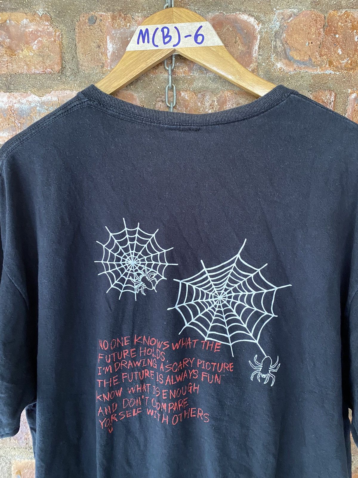 Japanese Brand × Vintage 2000s Spider Web Japan Poem tee Size US L / EU 52-54 / 3 - 3 Thumbnail