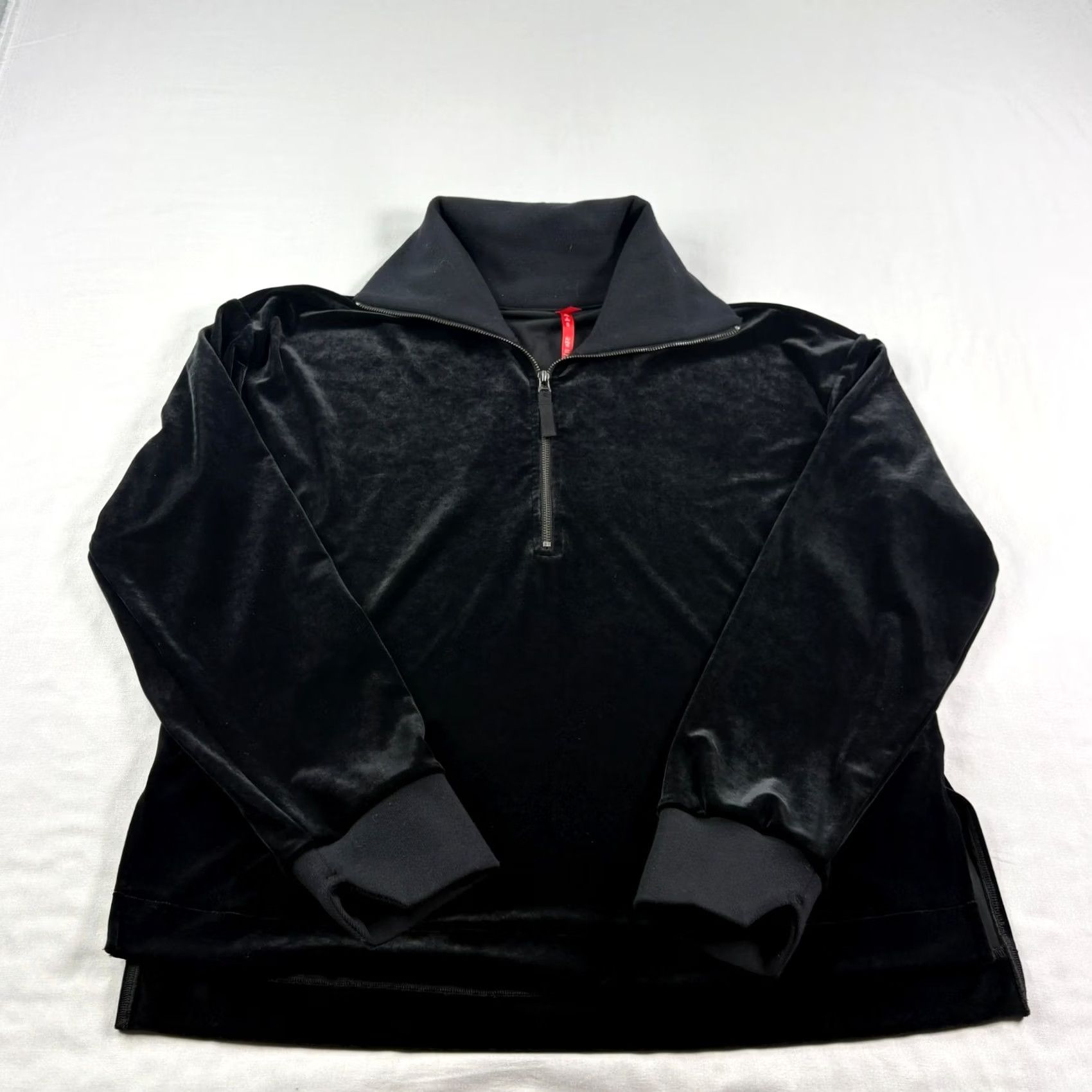 Spanx Spanx Shirt Womens XL Black Velvet 1/2 Zip Pullover Sweatshirt Casual Size XL / US 12-14 / IT 48-50 - 2 Thumbnail