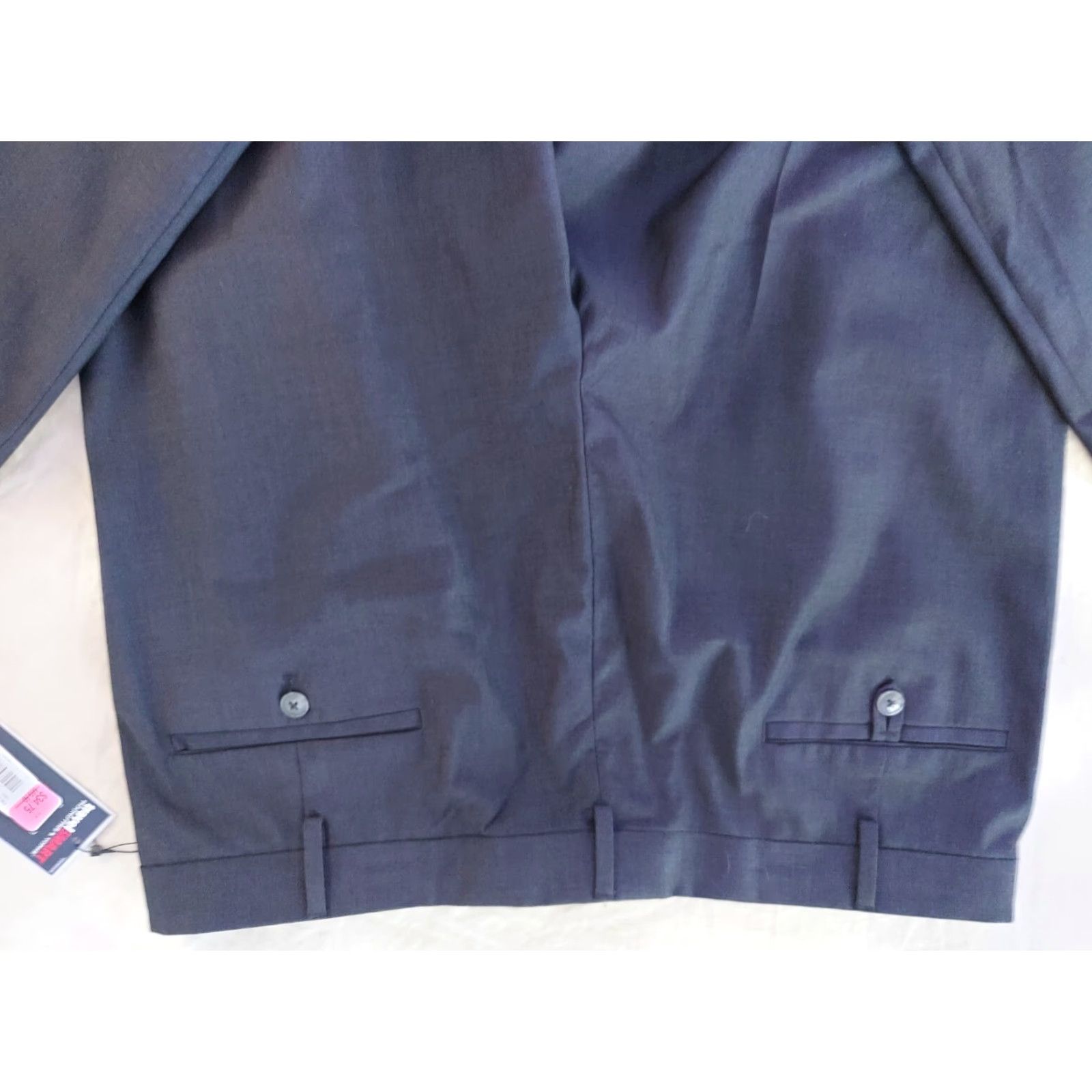 Roundtree & Yorke Mens Roundtree & Yorke Dress Pants 40x32 Navy Blue Slack Chino Khaki Trouser Size US 40 / EU 56 - 2 Thumbnail