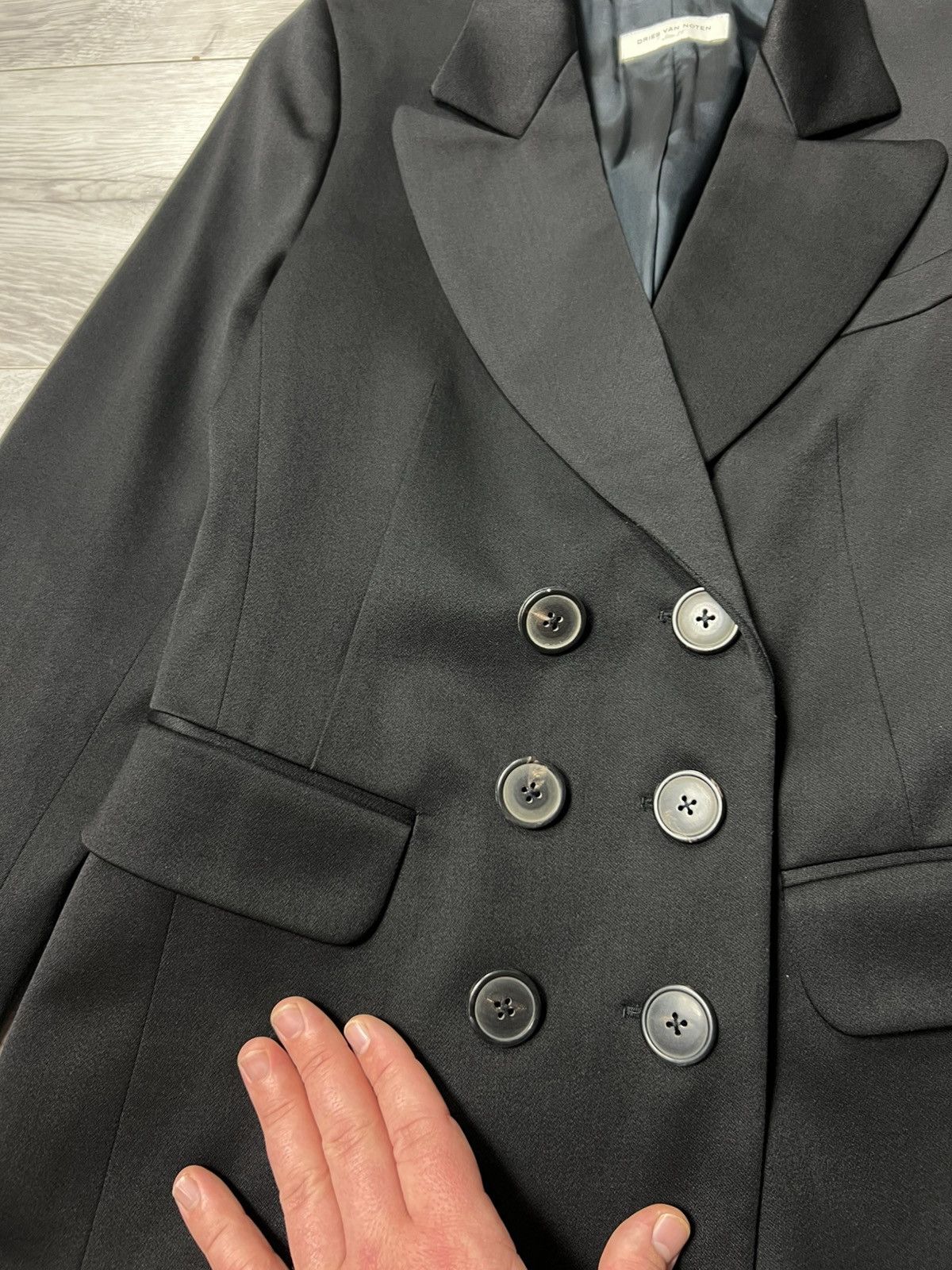 Dries Van Noten Dries Van Noten Double Breasted Blazer Wool & Cotton Size 36 Size S / US 4 / IT 40 - 6 Thumbnail