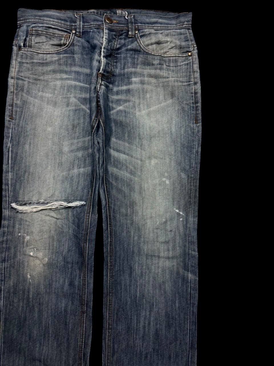 Kapital THRASHED Japanese Jules Denim Regular Faded Distress Ripped Size US 34 / EU 50 - 5 Thumbnail