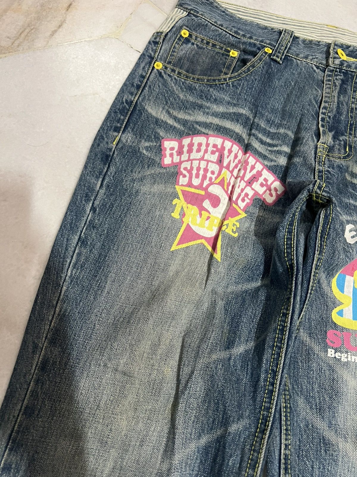 Japanese Brand HAWAII SURF JEANS Size US 31 - 6 Thumbnail