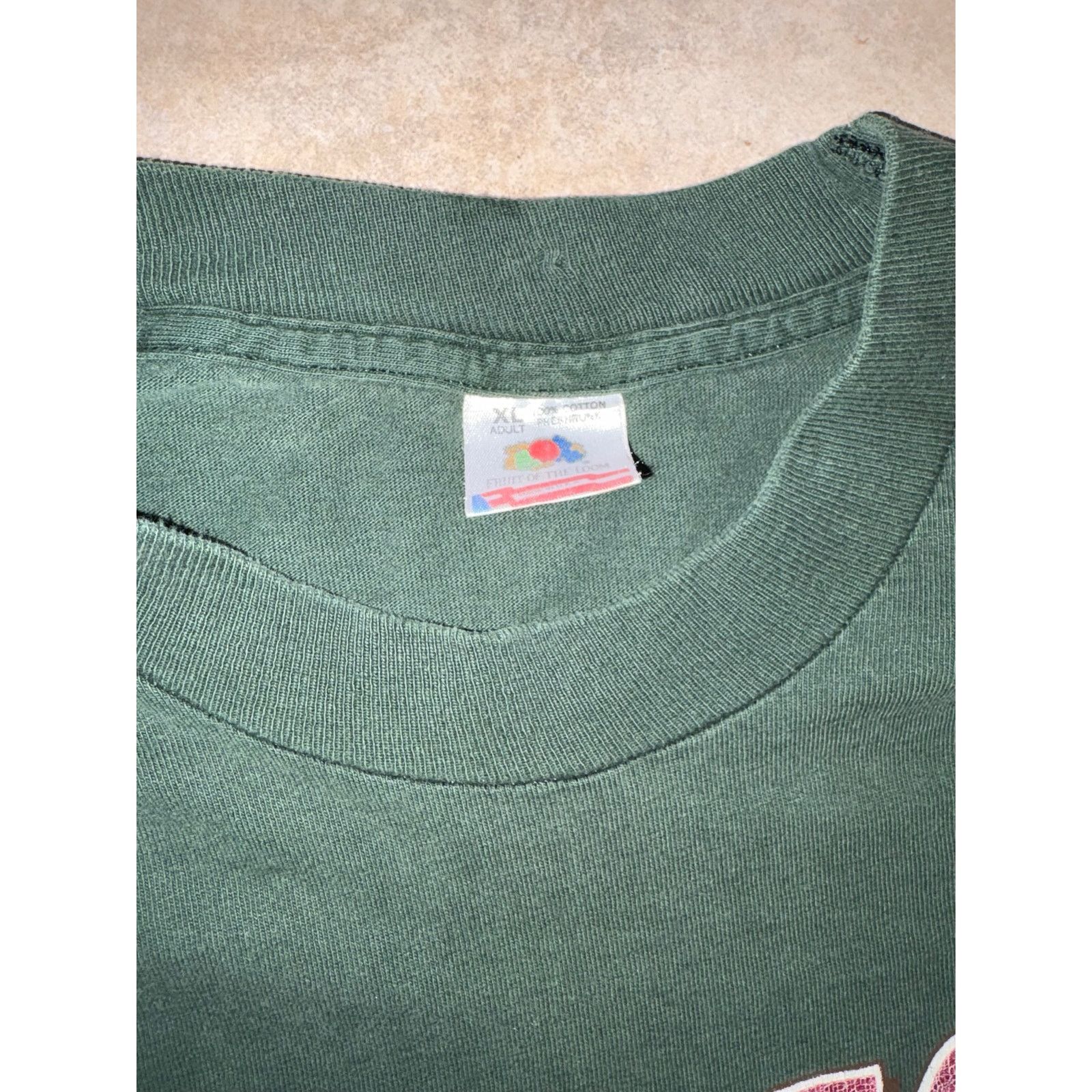 Fruit Of The Loom Vintage Bud Light longsleeve shirt XL green Size US XL / EU 56 / 4 - 3 Thumbnail