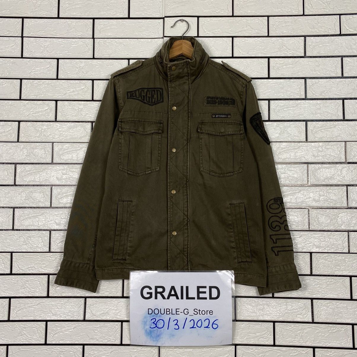 Japanese Brand 📌Vintage Biker Jacket Arizona Tribes Geronimo Big Logo Size US M / EU 48-50 / 2 - 2 Thumbnail