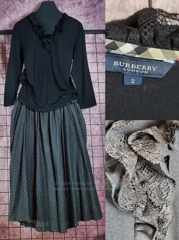 Burberry Burberry Black Wool Blend Long Sleeve Top. Size M / US 6-8 / IT 42-44 - 1 Thumbnail