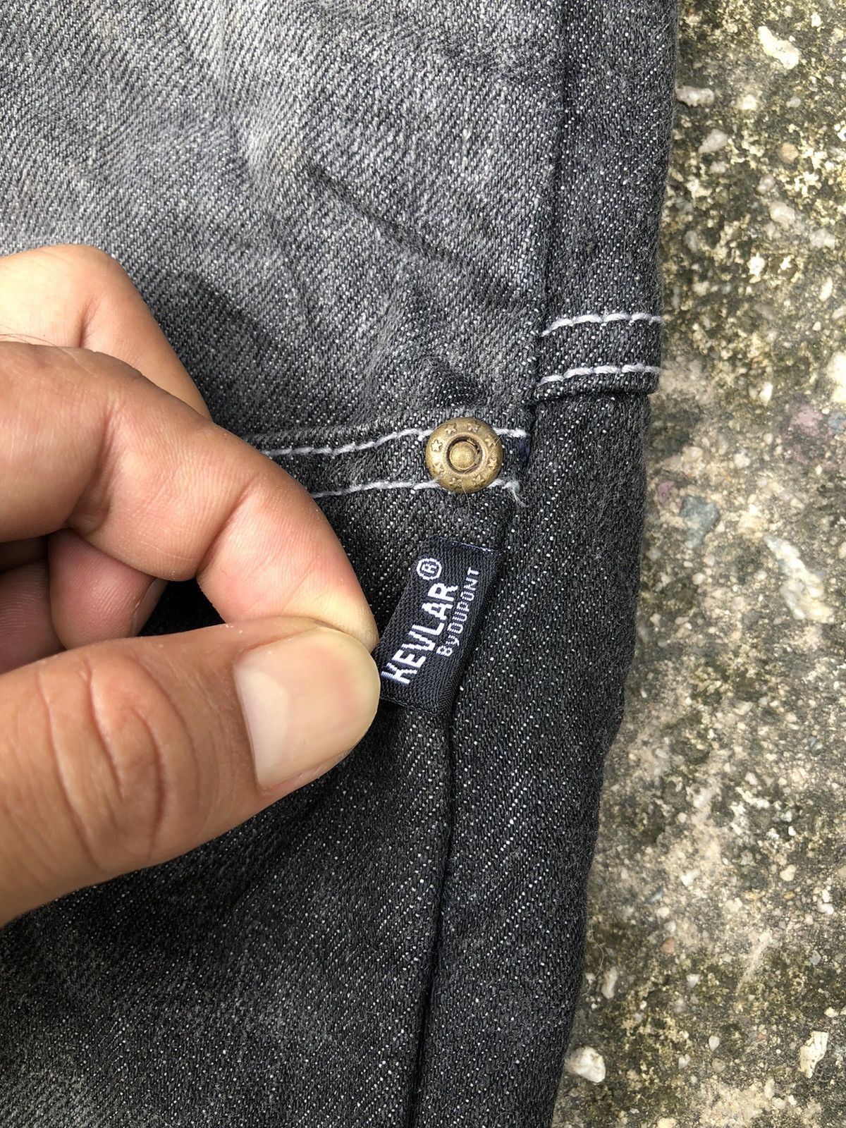 Japanese Brand 💥RARE!💥Vintage Komine Kevlar Protection Denim Baggy Jeans Size US 32 / EU 48 - 7 Thumbnail