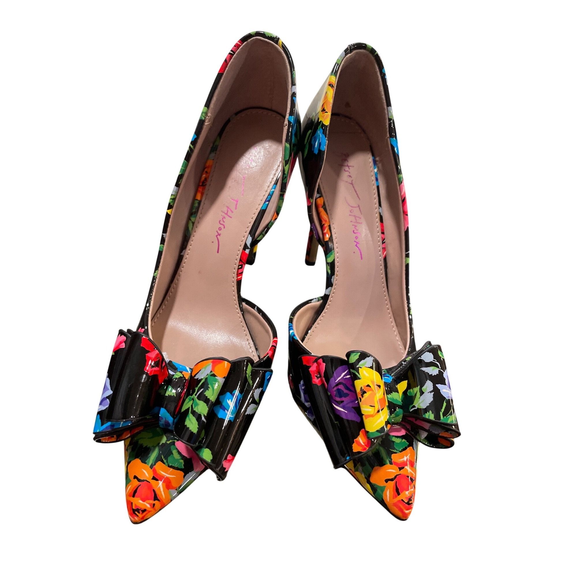 Betsey Johnson Betsey Johnson wms floral faux leather stilleto heels shoes Size US 6.5 / IT 36.5 - 19 Thumbnail