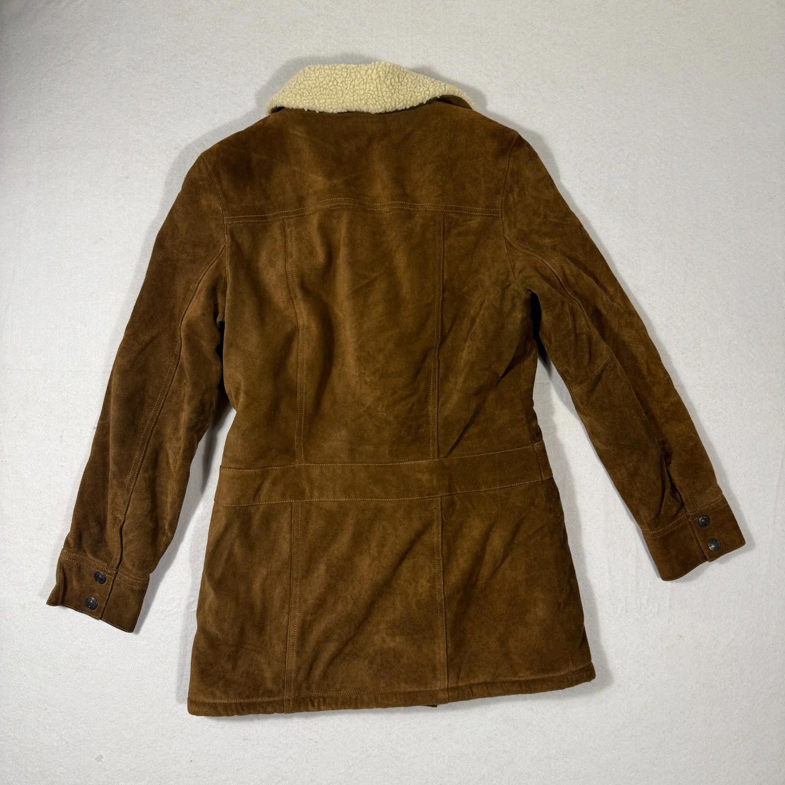 Gap GAP Y2K Genuine Suede Sherpa Jacket Coat Women Size Small Size S / US 4 / IT 40 - 7 Thumbnail