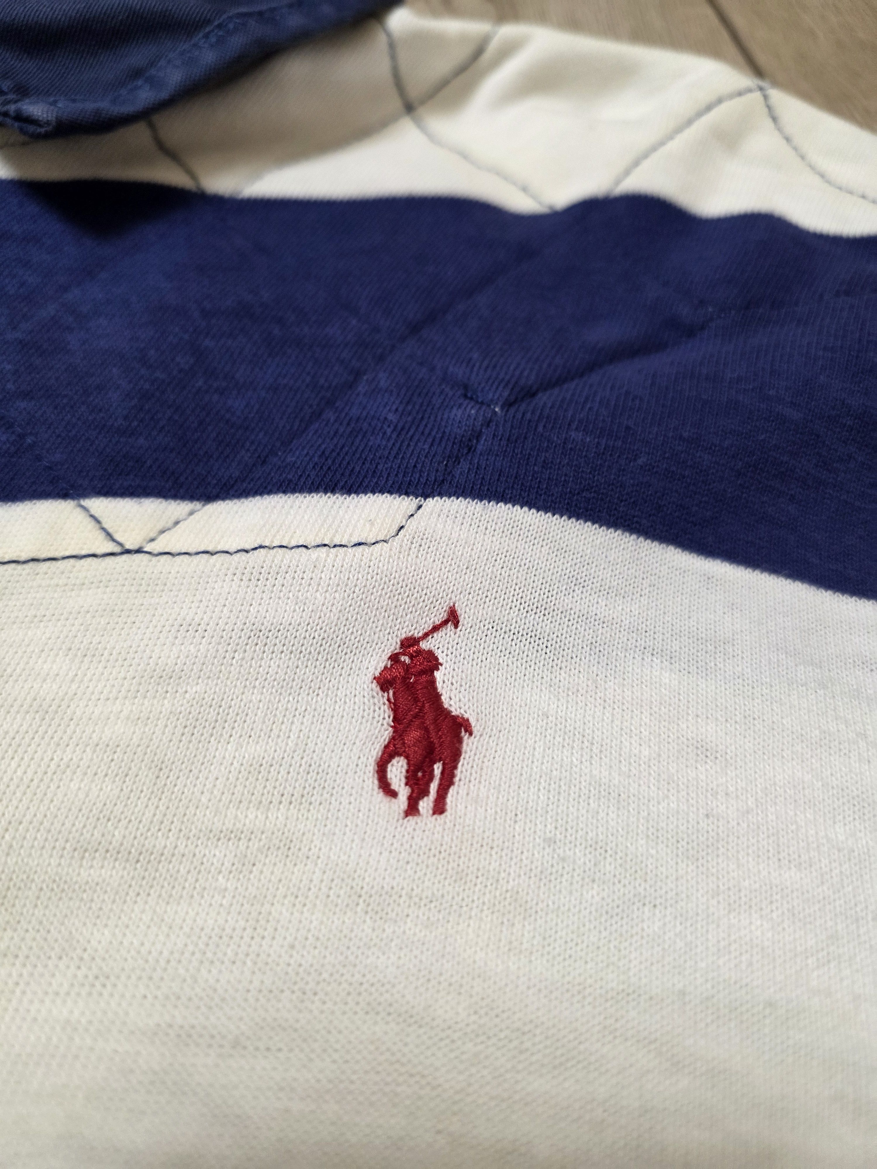 Polo Ralph Lauren POLO RALPH LAUREN VINTAGE RUGBY SHIRT 90s LONG STRIPED Size US XXL / EU 58 / 5 - 4 Thumbnail