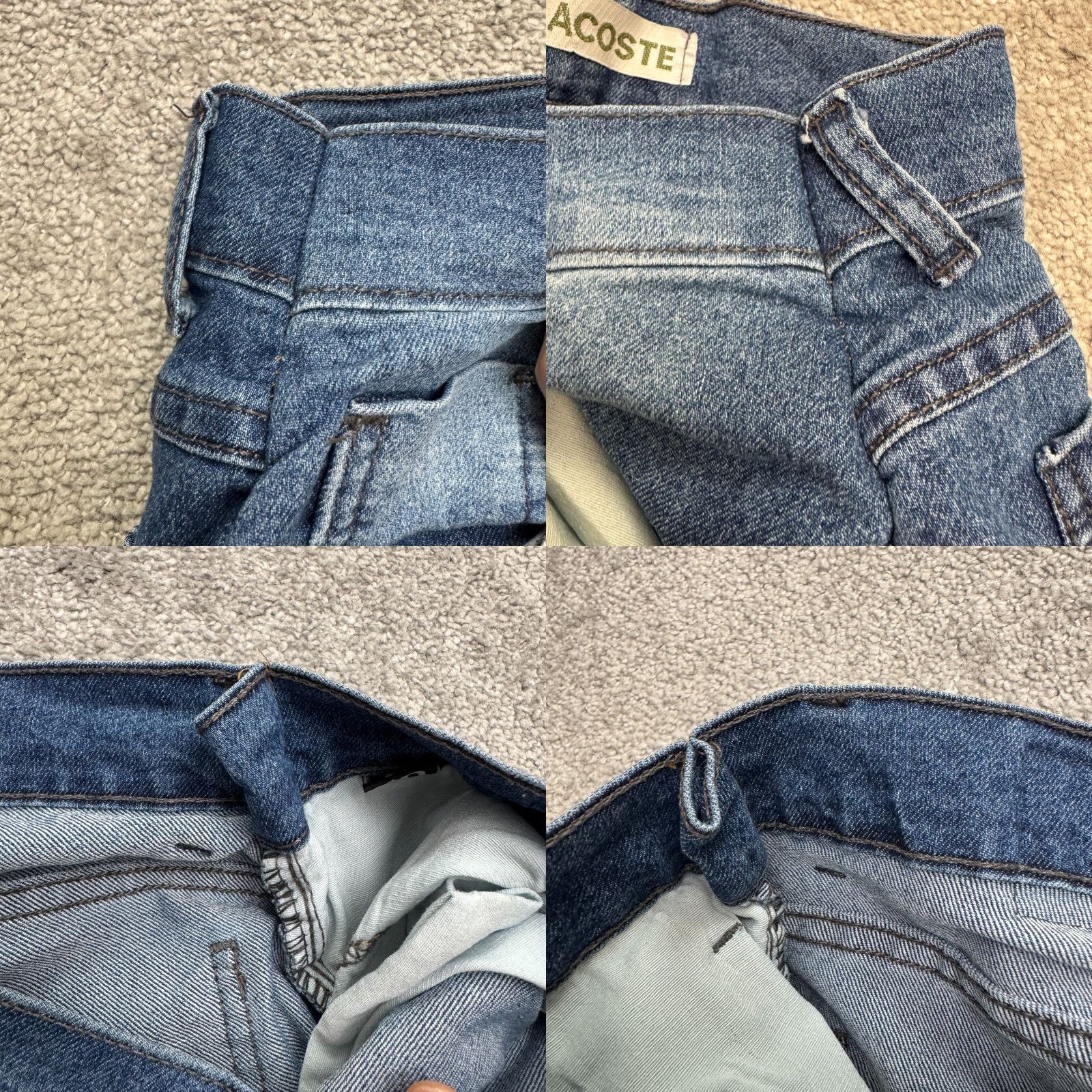 Lacoste VINTAGE Lacoste Men's Jeans - 40 Waist, Straight Leg, Medium Wash Denim, Casual Streetwear, 30x32 Size US 40 / EU 56 - 8 Thumbnail